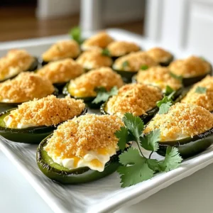 - 6 large jalape&ntilde;os, halved and seeded - 1 cup cream cheese, softened - 1 cup shredded cheddar cheese - 1/2 cup panko breadcrumbs - 1/4 teaspoon garlic powder - 1/4 teaspoon onion powder - 1/4 teaspoon smoked paprika - Salt and pepper to taste - Olive oil spray - Cooking tools required: mixing bowl, spoon, air fryer, and a baking tray For these tasty Jalape&ntilde;o Popper Bites, I love using fresh jalape&ntilde;os. They bring a great kick! You will need large ones so they can hold the cheesy filling. The cream cheese and cheddar mix gives a rich flavor. This combo melts beautifully, making each bite heavenly. Panko breadcrumbs are key for that crispy texture. They coat the tops and get nice and crunchy in the air fryer. The seasoning adds depth to the filling. A bit of garlic powder, onion powder, and smoked paprika makes each bite pop with flavor. Don't forget the olive oil spray! It helps the panko turn golden brown. You&rsquo;ll want these bites to look as good as they taste. Gather your tools, and let&rsquo;s get cooking! To start, take your six jalape&ntilde;os. Cut each one in half lengthwise. Use a small spoon to scoop out the seeds and membranes. This step helps reduce the heat so you can enjoy the flavors better. After you prepare the jalape&ntilde;os, preheat your air fryer to 375&deg;F (190&deg;C). This temperature is perfect for making them crispy. In a mixing bowl, add one cup of softened cream cheese. Then, add one cup of shredded cheddar cheese. Mix them together until smooth. Next, add 1/4 teaspoon of garlic powder, 1/4 teaspoon of onion powder, and 1/4 teaspoon of smoked paprika. Don't forget to season with salt and pepper to taste. Stir well to combine all the flavors. Spoon the creamy cheese mixture into each jalape&ntilde;o half. Fill them generously for a tasty bite. Now, take 1/2 cup of panko breadcrumbs and place them in another bowl. Lightly spray the tops of the stuffed jalape&ntilde;os with olive oil. Then, dip the tops into the panko breadcrumbs for a crunchy coat. Place the stuffed jalape&ntilde;os in a single layer in the air fryer basket. Air fry them for about 10 to 12 minutes. You want the jalape&ntilde;os to be tender and the tops to turn golden brown and crispy. Once done, carefully remove them from the air fryer. Let them cool for a few minutes before you enjoy these tasty bites. To get that perfect crunch, timing is key. Air fry your jalape&ntilde;o poppers for 10 to 12 minutes. Keep an eye on them. You want the tops golden brown and crispy, not burnt. Preheating your air fryer to 375&deg;F (190&deg;C) helps cook them evenly. This step makes sure they start off hot, which is vital for crispness. Want to kick up the spice? Try adding more garlic powder or smoked paprika. You can also mix in some cayenne for heat. For fresh flavor, toss in chopped cilantro or chives into your cheese mix. Fresh herbs can brighten the taste of your poppers. For a great presentation, arrange your jalape&ntilde;o popper bites on a colorful platter. Sprinkle some chopped green onions or cilantro on top. Serve with dips like ranch dressing or a creamy chipotle sauce. These dips add a nice contrast to the cheesy poppers. {{image_2}} You can switch up the cheese in your jalape&ntilde;o popper bites. Try using gouda or pepper jack cheese. These options add different flavors and textures. For a vegan twist, use cashew cheese or coconut-based cream cheese. They can taste just as rich and creamy. Want to add some protein? Chop up cooked bacon or sausage and mix it into the cheese filling. This adds a savory bite. If you prefer vegetarian options, use black beans or quinoa. They add heartiness without meat. To control the heat of your poppers, adjust the jalape&ntilde;o amount. For milder poppers, use fewer jalape&ntilde;os or remove the seeds. If you like it spicy, add cayenne pepper or hot sauce to the cheese mix. This way, you can customize the heat to your taste. To keep your jalape&ntilde;o popper bites fresh, place them in an airtight container. Store them in the fridge. This method helps retain their taste and texture. Eat the leftovers within 3 to 4 days for best flavor. To reheat in an air fryer, set it to 350&deg;F (175&deg;C). Place the poppers in a single layer and heat for about 5 minutes. This will make them crispy again. You can also reheat them in the oven at 350&deg;F (175&deg;C) for about 10 minutes. You can freeze jalape&ntilde;o popper bites before cooking. Arrange them in a single layer on a tray to freeze. Once frozen, transfer them to a freezer bag. For best taste, use them within 2 months. To thaw, place them in the fridge overnight before cooking. This keeps them fresh and delicious. Yes, you can use smaller jalape&ntilde;os. They&rsquo;ll need less filling. Just adjust the amount of cheese mixture based on the size. For a fun twist, try mini sweet peppers too. They add color and flavor. You can prep jalape&ntilde;o popper bites a day ahead. Fill and coat them, then place them in the fridge. When ready, air fry them straight from the fridge. Add a couple of extra minutes to the cooking time. This way, you save time and enjoy fresh poppers! Ranch dressing is a classic choice. It cools the heat and adds creaminess. Other great options include blue cheese dressing or sour cream. For a spicy kick, try a chipotle dip. You can even make a simple avocado dip for a fresh taste! You now have a complete guide to making jalape&ntilde;o poppers. We explored the main ingredients, including the tasty cheese mixture and the perfect spices. I outlined easy steps for prepping, filling, and cooking in an air fryer. Don&rsquo;t forget the tips to achieve a crisp finish or to customize your poppers' flavors. Remember, you can adjust heat levels and try different cheese options. Enjoy your delicious poppers, and don&rsquo;t hesitate to experiment with your favorite dips. Happy cooking!