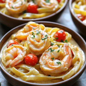 - 12 oz fettuccine or linguine pasta - 1 lb large shrimp, peeled and deveined - 2 tablespoons Cajun seasoning - 1 tablespoon olive oil - 1 medium onion, finely chopped - 3 cloves garlic, minced - 1 red bell pepper, diced - 1 cup cherry tomatoes, halved - 2 cups chicken broth - 1 cup heavy cream - 1 cup grated Parmesan cheese - Salt and pepper to taste - Fresh parsley, chopped for garnish To start, we need some simple but key ingredients to make this dish shine. First, I love using 12 oz of fettuccine or linguine pasta. It holds the creamy sauce well and gives a nice bite. Next, choose 1 lb of large shrimp, peeled and deveined. They add flavor and protein, making the dish hearty. For spice, we use 2 tablespoons of Cajun seasoning. It gives the dish that kick that makes it special. I like to use 1 tablespoon of olive oil for saut&eacute;ing. It helps cook down our veggies and adds richness. Now for the vegetables. You need 1 medium onion, finely chopped. This will bring sweetness and depth to our pasta. Add in 3 cloves of minced garlic for fragrance and flavor. We also need 1 diced red bell pepper, which adds color and sweetness, and 1 cup of halved cherry tomatoes for a juicy burst. For the creamy sauce, we rely on 2 cups of chicken broth and 1 cup of heavy cream. These create a rich, comforting base. Don&rsquo;t forget 1 cup of grated Parmesan cheese, which adds a salty, nutty flavor. Finally, season with salt and pepper to taste, and top with fresh parsley for a pop of color and freshness. Each ingredient plays a role, creating a balanced, tasty dish that you&rsquo;ll love. First, heat one tablespoon of olive oil in a large pot over medium heat. Add one medium onion, finely chopped. Saut&eacute; it for about 3-4 minutes until soft. Next, stir in three cloves of minced garlic and one diced red bell pepper. Cook for another 2 minutes until everything smells great. Now, sprinkle in two tablespoons of Cajun seasoning. Add one pound of large shrimp, peeled and deveined. Cook the shrimp for 2-3 minutes until they turn pink and opaque. Once done, remove the shrimp from the pot and set them aside. In the same pot, pour in two cups of chicken broth and bring it to a simmer. Add 12 ounces of fettuccine or linguine pasta. Stir occasionally to stop it from sticking. Cook the pasta according to package instructions, usually about 10 minutes, until al dente. Once the pasta is cooked, stir in one cup of halved cherry tomatoes and one cup of heavy cream. Let it simmer for about 3-4 minutes to thicken slightly. Finally, add the cooked shrimp and one cup of grated Parmesan cheese. Stir until creamy and season with salt and pepper to taste. Let it sit off the heat for a couple of minutes before serving. To cook shrimp perfectly, aim for a pink color. When they turn pink and opaque, they are done. Avoid cooking them for too long. This can make them tough and chewy. To prevent overcooking pasta, stir it often. Use the package instructions for timing. Cook it until it is al dente, which means it has a slight bite. To adjust the spice level, add more or less Cajun seasoning. You can also mix in fresh chili if you like more heat. Remember, you can always add more spice, but it's hard to take it away. For best seasoning, taste as you cook. Add salt and pepper gradually. This way, you can find the right balance for your dish. For plating, use shallow bowls to show off the pasta. Top with extra Parmesan cheese for a rich look. Chopped fresh parsley adds a nice touch of color. Consider drizzling a bit of olive oil over the top. This adds shine and makes the dish more inviting. {{image_2}} You can change the pasta type. Fettuccine works great, but linguine is also tasty. If you want a fun twist, try penne or even whole wheat pasta. Each type gives a unique texture to the dish. For heavy cream, you can use half-and-half or coconut milk. These alternatives still give a creamy feel. If you're looking for a lighter option, low-fat milk works too. Just know that it may not be as rich. Want more heat? Add extra Cajun seasoning or a pinch of cayenne pepper. This simple change can make your dish pop with flavor. You can also try smoked paprika for a different smoky taste. Adding veggies is another great idea. Spinach or zucchini blends well with the other ingredients. Toss them in when you add the cherry tomatoes. They will cook down nicely and add nutrients. To make this dish gluten-free, use gluten-free pasta. There are many options like brown rice pasta or chickpea pasta. They cook similarly, so you won't miss the gluten. If you want a dairy-free version, swap heavy cream for almond milk or cashew cream. Nutritional yeast can replace Parmesan cheese for a cheesy flavor. These swaps keep the dish creamy and delicious! To store your One-Pot Creamy Cajun Shrimp Pasta, let it cool first. Place it in an airtight container. This keeps it fresh and tasty for later. You can store it in the fridge for up to three days. When reheating, add a splash of chicken broth or cream. This helps bring back the creaminess and adds flavor. Heat it gently on the stove or in the microwave. Yes, you can freeze One-Pot Creamy Cajun Shrimp Pasta! First, let it cool completely. Then, transfer it to a freezer-safe container. Make sure to leave some space for expansion. It can last in the freezer for up to three months. To thaw, move it to the fridge overnight. When ready to eat, reheat it on low heat. Stir it often to keep it smooth and creamy. In the fridge, your pasta will last about three days. After that, its taste and quality may decline. Watch for signs of spoilage. If it smells off or shows mold, throw it away. Fresh shrimp has a sweet smell, and the pasta should not be slimy. Always trust your senses to ensure your food is safe to eat. Yes, you can use frozen shrimp. Just be sure to thaw them first. Place them in the fridge overnight or run them under cold water. This way, they will cook evenly, and you won&rsquo;t end up with rubbery shrimp. You can pair this dish with a fresh green salad. A simple side of garlic bread works well, too. For drinks, consider serving iced tea or a light white wine. These options balance the creamy flavors of the pasta. To kick up the heat, add more Cajun seasoning. You can also include crushed red pepper flakes to the mix. Slicing fresh jalape&ntilde;os or adding a dash of hot sauce gives it a nice kick, too. Tailor the spice to your taste. Yes, you can prepare this dish ahead of time. Cook the pasta and shrimp, then store them separately. When ready to serve, reheat and combine them with the sauce. This keeps your pasta from becoming mushy. Enjoy it fresh! This blog post covered how to make One-Pot Creamy Cajun Shrimp Pasta. We discussed the key ingredients like shrimp, pasta, and seasonings. I shared step-by-step instructions and tips to ensure perfect cooking. You learned variations and storage ideas to keep your meal tasty later. In the end, this dish is both easy and delicious. With just a few tweaks, you can make it your own. Enjoy crafting this flavorful meal!