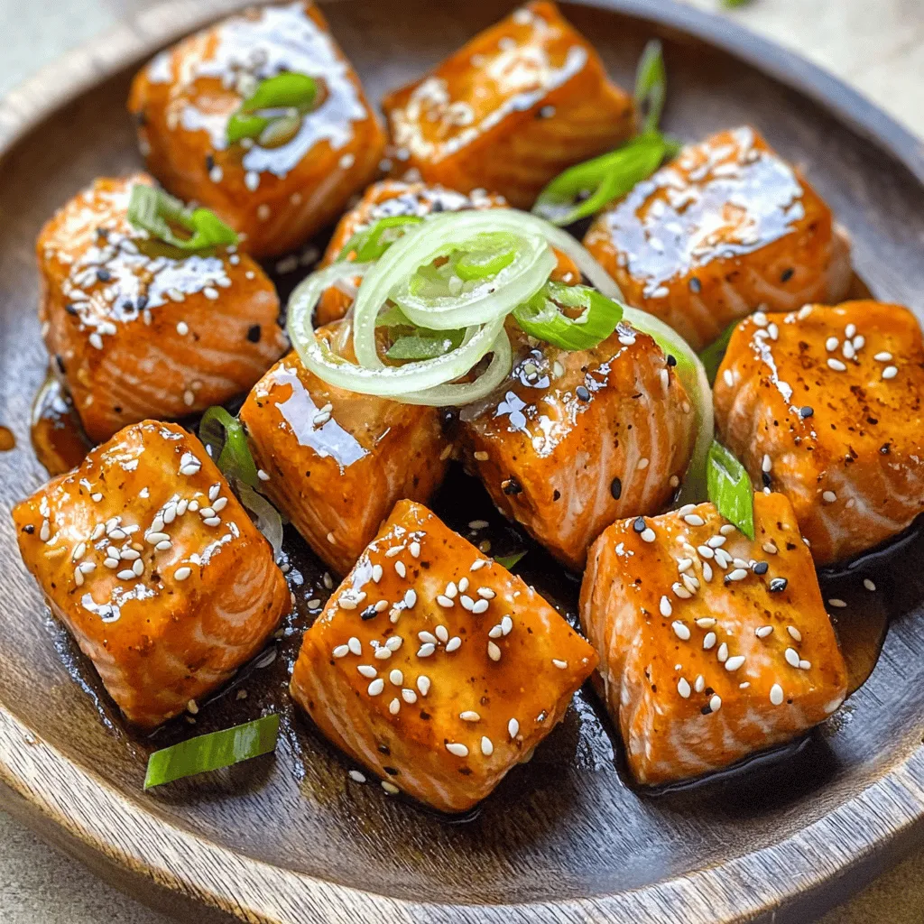 Teriyaki Salmon Bites Air Fryer Easy Flavorful Recipe