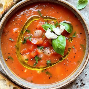 - 6 ripe tomatoes, chopped - 1 cup fresh basil leaves, torn - 1 large onion, diced - 4 cloves garlic, minced - 1 can (14 oz) of crushed tomatoes - 1 cup vegetable broth - 1 teaspoon dried oregano - 1 teaspoon sugar - &frac14; cup heavy cream (optional for creaminess) - Salt and pepper to taste - 2 tablespoons olive oil Gathering fresh ingredients is key for the best taste. The ripe tomatoes bring sweetness. Fresh basil adds a bright flavor. Diced onion and minced garlic give depth. These ingredients form the base of your soup. Next, we add canned and dry ingredients. Crushed tomatoes enhance the tomato flavor. Vegetable broth adds richness and warmth. Dried oregano gives a hint of earthiness. Sugar balances the acidity of tomatoes. You can also add optional ingredients for creaminess. Heavy cream makes the soup rich and smooth. Salt and pepper elevate all the flavors. Olive oil adds a touch of luxury. Drizzling it on top before cooking enhances the dish. With these ingredients, you create a comforting meal. Each component works together to deliver a delicious taste. Start by chopping your fresh tomatoes. You will need six ripe tomatoes for the best flavor. Dice one large onion and set it aside. Next, mince four cloves of garlic. This adds a nice kick to your soup. Finally, tear one cup of fresh basil leaves. Fresh basil brightens the dish and adds depth. In your slow cooker, layer the chopped fresh tomatoes and the can of crushed tomatoes. Then, add the diced onion and minced garlic. Pour in one cup of vegetable broth for a rich base. Next, sprinkle in a teaspoon of dried oregano and one teaspoon of sugar. The sugar balances the acidity of the tomatoes. Don&rsquo;t forget to season with salt and pepper to taste. Drizzle two tablespoons of olive oil on top to enhance the flavor. Cover your slow cooker and set it to low for 6-8 hours or high for 3-4 hours. The goal is to make the tomatoes and onions soft. Once the cooking time is up, use an immersion blender to blend the soup until smooth. If you like a chunkier texture, blend only half the soup. If you want a creamier soup, stir in &frac14; cup of heavy cream and warm it for another 10 minutes. Adjust the seasoning if needed and serve hot. Enjoy your delicious slow cooker tomato basil soup! To make your soup burst with flavor, I suggest adding fresh herbs. Basil is key, but you might also try adding a bit of thyme or rosemary. A pinch of red pepper flakes can bring a nice kick. When it comes to blending, you have choices. If you use an immersion blender, the soup will be smooth. If you want it chunky, blend only half. This gives you a mix of textures. Presentation matters! Serve your soup in bowls with a drizzle of olive oil on top. You can also sprinkle fresh basil for a pop of color. Pair it with crusty bread or a fresh salad. This makes your meal feel special and complete. If you want a creamier soup, stir in heavy cream at the end. This adds richness and depth. For a vegan twist, use coconut milk or a nut-based cream instead. Both options keep it tasty without dairy. Feel free to adjust to your taste! {{image_2}} You can make your soup heartier by adding proteins. - Incorporating beans or lentils: Black beans or lentils add great texture and protein. Just rinse and drain them before adding. They cook well in the slow cooker and soak up the soup's flavor. - Adding cooked chicken or turkey: Shredded chicken or turkey boosts the soup's richness. Stir it in during the last hour of cooking for a warm meal. You can change the soup's taste with a few simple tweaks. - Spicy variations with red pepper flakes: If you love heat, add red pepper flakes. Start with a pinch and taste as you go. This adds a kick without overpowering the dish. - Italian-inspired twists with additional herbs: Mix in oregano, thyme, or rosemary for an Italian flair. Fresh or dried herbs work well. Just remember, fresh herbs are often stronger, so use less. Using seasonal ingredients can enhance your soup. - Using seasonal vegetables during summer: In summer, add zucchini or bell peppers. Their fresh taste brightens the soup and celebrates summer&rsquo;s bounty. - Incorporating winter veggies for a heartier soup: In winter, try carrots or sweet potatoes. They add warmth and a bit of sweetness, making the soup feel cozy and filling. To keep your delicious soup fresh, store it in airtight containers. This helps prevent spoilage and keeps flavors intact. You can refrigerate the soup for about 3 to 5 days. Just make sure it cools down to room temperature before sealing it up tight. If you want to save some for later, freezing is a great option. Let the soup cool fully before you freeze it. Use freezer-safe containers or bags to avoid freezer burn. When you&rsquo;re ready to enjoy it again, thaw it in the fridge overnight. For a quick reheat, warm it on the stove or in the microwave. Just stir well to get an even heat. Don&rsquo;t let any of that tasty soup go to waste! You can use leftovers in many ways. Try turning it into a rich pasta sauce by adding cooked pasta and some cheese. It also makes a great base for casseroles. Just mix it with cooked grains or proteins and bake until bubbly. This way, you create new meals without much extra work. The soup lasts about 4 to 5 days in the fridge. Make sure to store it in an airtight container. This keeps it fresh and safe to eat. Always check for any off smells or changes in texture before enjoying your soup again. Yes, you can make this soup vegan! To do this, simply omit the heavy cream. You can use coconut milk or almond milk for creaminess instead. These options add a nice flavor without dairy. Always check your vegetable broth to ensure it's vegan, too. Absolutely! You can use canned tomatoes. Just replace the 6 fresh tomatoes with an additional can of crushed tomatoes. This is a great shortcut and works well. The flavor will still be rich and tasty. Canned tomatoes also save time and add convenience to your cooking. This blog post shows you how to make a tasty Slow Cooker Tomato Basil Soup. We discussed fresh ingredients, canned options, and seasonings. I shared steps to prepare and cook your soup. You also learned tips to enhance flavor and ways to customize it. With easy ways to store and repurpose leftovers, you can enjoy this soup for days. Try out different proteins and flavors to match your taste. Cooking can be fun and creative, so get inspired and make this soup!