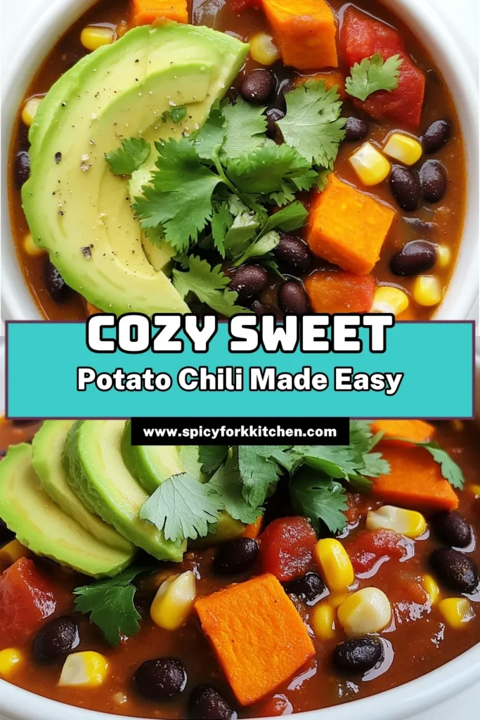 Warm up your evenings with this delicious Slow Cooker Sweet Potato Black Bean Chili! Packed with nutritious ingredients like sweet potatoes, black beans, and vibrant spices, it's the perfect comfort food for busy days. Simply chop, toss in the slow cooker, and let the flavors meld for a hearty meal. Click through for the full recipe and enjoy a bowl of warmth today! #ChiliRecipe #SlowCookerMeals #HealthyEating #VegetarianRecipes