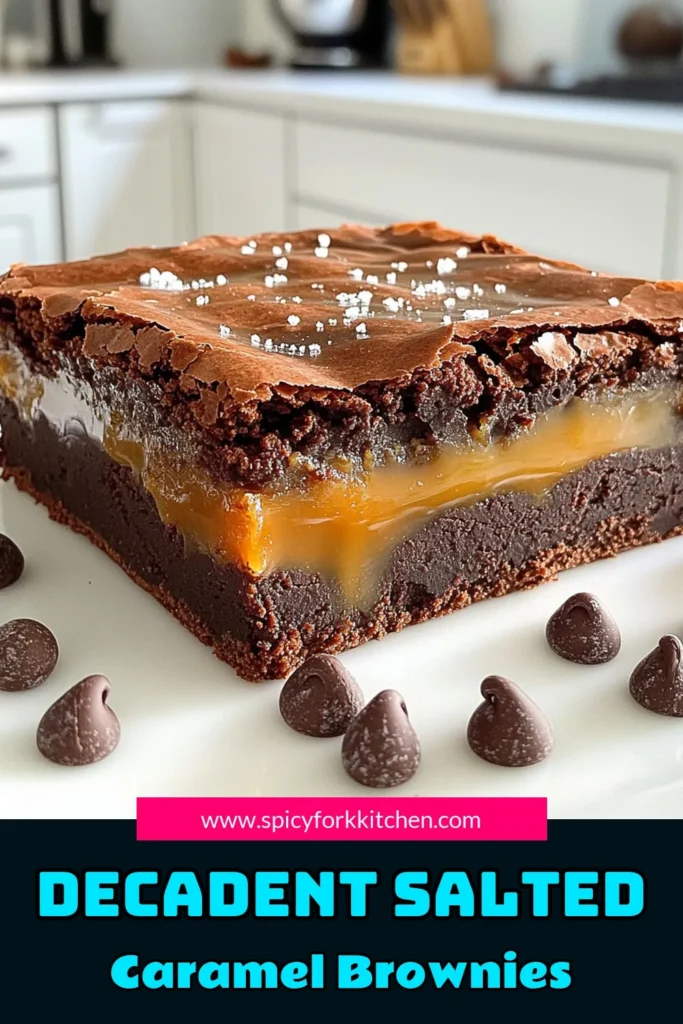 Indulge your sweet tooth with these mouthwatering Bakery-Style Salted Caramel Brownies that are sure to impress! Made with rich chocolate, gooey caramel, and a sprinkle of sea salt, these brownies are perfect for any occasion. It's easy to whip up this delicious recipe in under an hour. Click through to explore the full recipe and elevate your dessert game! #SaltedCaramelBrownies #BakingRecipes #DessertIdeas #ChocolateLovers