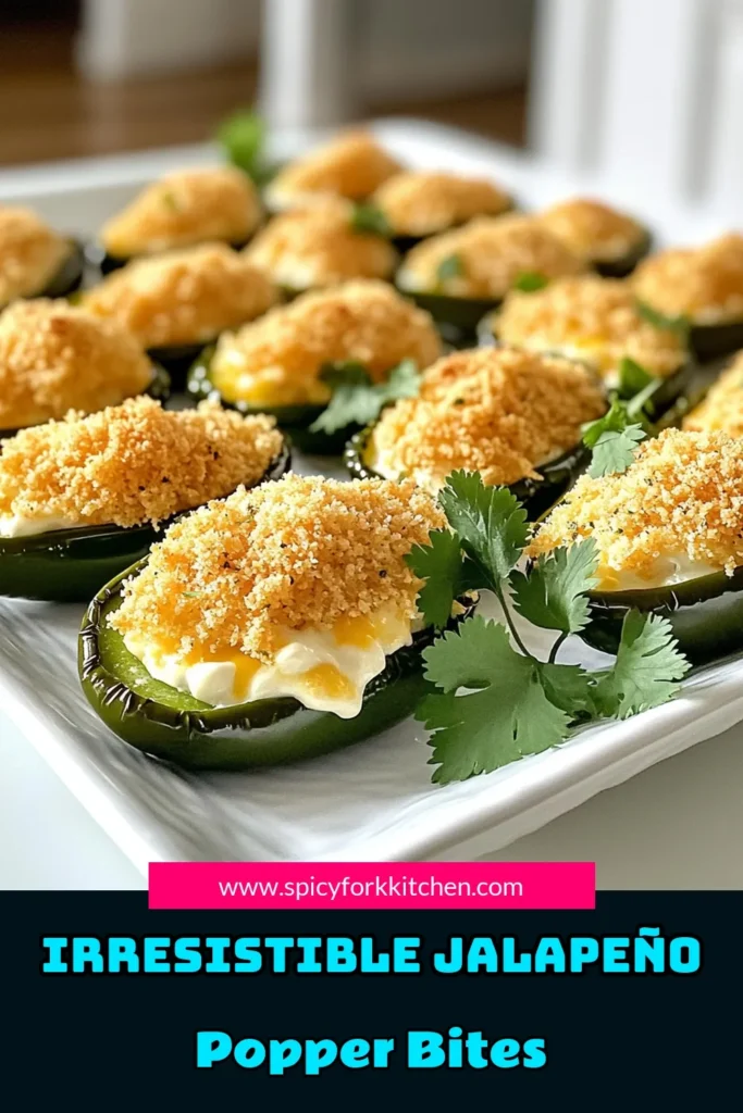Spice up your snack game with these irresistible jalapeño popper bites! These crispy, cheesy treats are easy to make in an air fryer and are perfect for parties or game day. Stuffed with creamy goodness and topped with crunchy panko, they’ll be a hit with everyone. Ready to impress your guests? Click through for the full recipe and serve up some deliciousness today! #JalapenoPopperBites #SnackIdeas #AirFryerRecipes #SpicySnacks