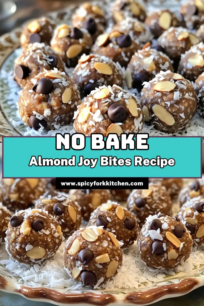 Satisfy your sweet cravings with these delicious No-Bake Almond Joy Energy Bites! Packed with rolled oats, almond butter, and dark chocolate chips, they're the perfect healthy treat. In just 10 minutes, you can whip up a batch of these tasty bites that are great for snacks or dessert. Click through to explore the full recipe and discover how easy it is to enjoy a guilt-free indulgence!
