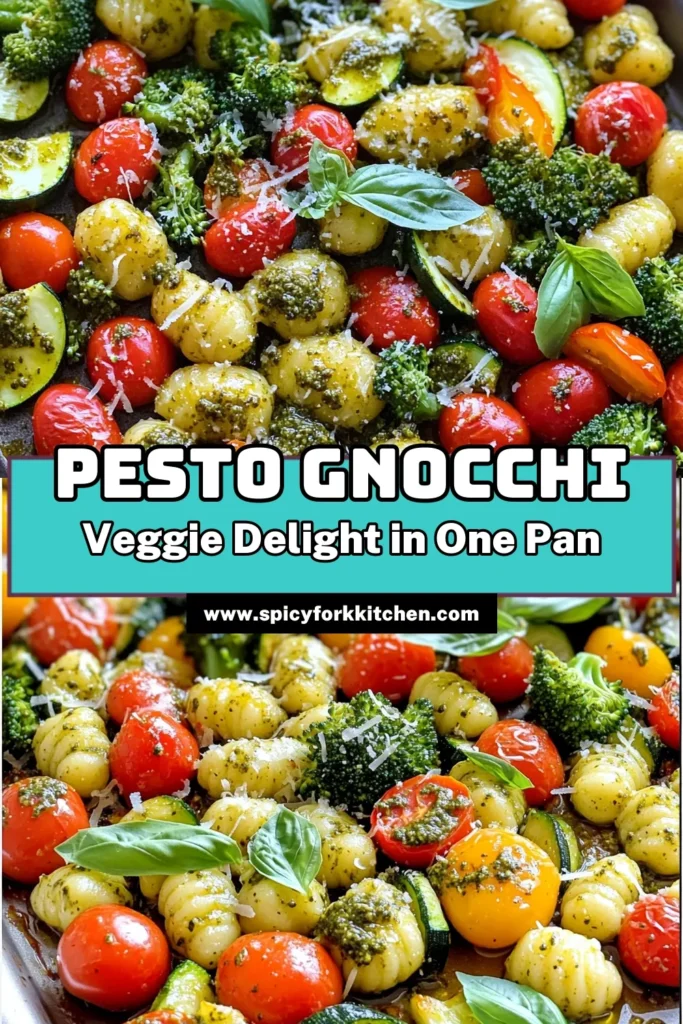 Elevate your dinner game with this delicious Sheet Pan Pesto Gnocchi & Veggies recipe! Packed with vibrant vegetables and coated in sumptuous pesto, this dish is easy to prepare and perfect for busy nights. Just toss everything on a sheet pan and let the oven do the magic. Ready in just 40 minutes, it's a flavorful meal that your family will love. Click through now for the full recipe! #SheetPanRecipes #Gnocchi #PestoRecipe #HealthyDinnerIdeas