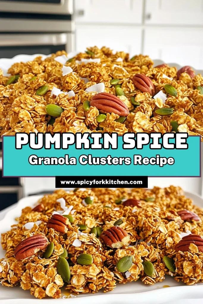 Indulge in the delicious taste of fall with these Pumpkin Spice Delight Granola Clusters! Packed with wholesome ingredients like oats, pumpkin seeds, and pecans, this easy recipe makes for a perfect snack or breakfast option. Simply mix, chill, and enjoy! Click through to explore the full recipe and make these delightful clusters in no time. #PumpkinSpice #GranolaClusters #HealthySnacks #FallRecipes