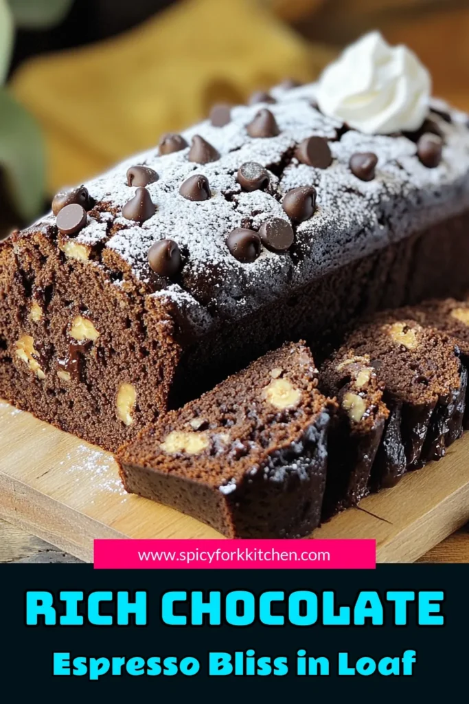 Indulge in the rich flavors of this Chocolate Espresso Loaf, a perfect treat for coffee and chocolate lovers! This easy recipe combines all-purpose flour, unsweetened cocoa, and brewed espresso for a deliciously moist bread. With simple ingredients and straightforward instructions, you can whip up this delightful loaf in no time. Click to explore the full recipe and elevate your baking game today!