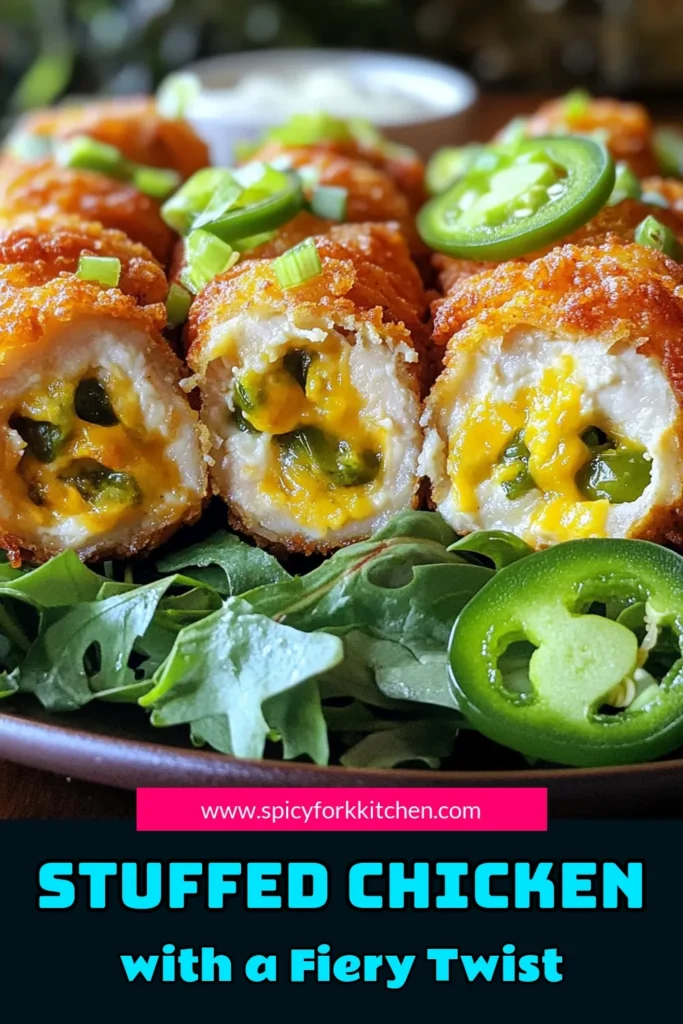 Dive into flavor with this delicious Jalapeño Popper Stuffed Chicken recipe! Perfectly seasoned and stuffed with creamy goodness, this dish serves up a delightful kick. Follow our simple instructions to create a crispy, mouthwatering meal that will impress family and friends. Ready to spice up your dinner? Click to explore the full recipe and savor the goodness today! #JalapenoPopper #StuffedChicken #EasyRecipes #DinnerIdeas