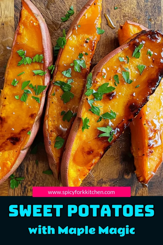 Delight your taste buds with these Maple Glazed Sweet Potato Wedges! Perfectly roasted and coated in a delicious maple syrup glaze, these wedges are both easy to make and irresistibly tasty. Follow our simple recipe for a healthy snack that's sure to impress. Click through for detailed instructions and tips! You'll love adding this savory-sweet dish to your meal rotation. #SweetPotatoes #HealthyRecipes #MapleSyrup #ComfortFood