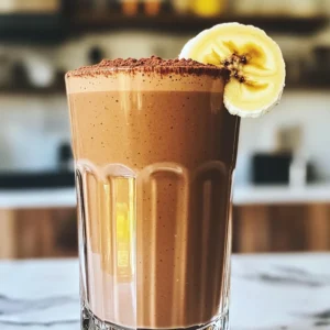 To make a Mocha Banana Smoothie, you need fresh ingredients. Each one adds flavor and nutrition. Here’s what you’ll need: - 2 ripe bananas, frozen - 1 cup brewed coffee, cooled - 1 cup milk (dairy or non-dairy, like almond or oat) - 2 tablespoons cocoa powder - 1 tablespoon honey or maple syrup (adjust for sweetness) - 1 teaspoon vanilla extract - A pinch of cinnamon - Ice cubes (optional, for a thicker consistency) Using ripe bananas is key. They make the smoothie sweet and creamy. You can freeze them for a chill factor. The brewed coffee gives that rich mocha taste. Choose any milk you like. Dairy or non-dairy works great. Cocoa powder adds the chocolate flavor we love. Sweeteners like honey or maple syrup help balance the taste. You can add vanilla extract for a warm note. A pinch of cinnamon gives a nice twist. If you like a thicker smoothie, add ice cubes. - Step 1: Add ingredients to the blender. Start by placing 2 frozen ripe bananas in the blender. Next, pour in 1 cup of cooled brewed coffee. Add 1 cup of your choice of milk. This can be dairy or a non-dairy option like almond milk or oat milk. - Step 2: Blend until smooth. Cover the blender and blend on high speed. Mix until everything is creamy and smooth. This step ensures all the ingredients combine well. - Step 3: Adjust sweetness and blend again. Take a moment to taste your smoothie. If it needs more sweetness, add 1 tablespoon of honey or maple syrup. Blend again to mix in the extra sweetness evenly. - Step 4: Pour and serve immediately. Once your smoothie is perfectly blended, pour it into glasses. You can garnish with a sprinkle of cocoa powder or a slice of banana on the rim. Enjoy your drink right away for the best taste and texture! - Use non-dairy milk options like almond or oat milk. This adds flavor and cuts calories. - Reduce added sugars by using less honey or maple syrup. You can even skip sweeteners. - Add protein boosts, like Greek yogurt or a scoop of protein powder. This helps you feel full longer. - Experiment with spices. A pinch of nutmeg or cardamom can add a twist. - Choose the right coffee. Use strong coffee for a bolder taste, or try cold brew for smoothness. - Decide between thicker or thinner smoothies. Add ice for a thicker texture or use more milk for a thinner drink. - Use proper blending techniques. Blend on high until smooth, stopping to scrape down the sides if needed. This ensures a creamy finish. {{image_2}} You can change the taste of your mocha banana smoothie easily. Adding nut butter gives it a rich flavor. Peanut butter works well, while almond butter adds a nice twist. You can also try adding greens like spinach. This makes your drink healthier without changing the taste too much. Just a handful will do. If you want to switch up the sweetener, you have choices. Instead of honey or maple syrup, try date syrup. It’s sweet and has a unique flavor. Agave syrup is another good option. It’s lighter and blends well in your smoothie. Adjust the amount based on your taste. For a dairy-free version, pick the right milk. Almond milk and oat milk are great choices. They add a creamy texture and keep it light. If you want to make it vegan, simply skip the honey. Use maple syrup or agave instead. This way, you can enjoy a tasty treat that fits your diet. After making your mocha banana smoothie, you may have some left. You can store it in a tight container. I recommend using glass jars or BPA-free plastic containers. These keep the smoothie fresh and tasty. You should drink the smoothie within 1 to 2 days. If you wait too long, it may change flavor and texture. So, enjoy it soon! You can also freeze your smoothie for later use. This works well if you want a quick drink. To freeze, pour the smoothie into ice cube trays or freezer-safe bags. Make sure to leave some space for expansion. When you're ready to drink, thaw it in the fridge overnight. You can also blend it with a bit of milk for a smoother texture. This way, you get to enjoy the mocha banana flavor anytime! You can use avocados, applesauce, or silken tofu. Each option brings a different taste and texture. Avocados make your smoothie creamy. Applesauce adds sweetness and moisture. Silken tofu gives a smooth texture and boosts protein. Bananas add natural sweetness and creaminess. If you substitute them, adjust other ingredients. You might need more sweetener or a thicker base. Using hot coffee can change your smoothie. It may make the texture too thin and warm. If you prefer a colder drink, cooled coffee works best. It blends well with frozen bananas and ice. If you don't have cooled coffee, brew it in advance and chill it. You can also use instant coffee mixed with cold water. This method saves time and still tastes great. To create a more filling smoothie, add protein sources like Greek yogurt or protein powder. Both options will keep you full longer. Greek yogurt adds creaminess and protein. You can also mix in fiber-rich ingredients. Chia seeds, oats, or flaxseeds are excellent choices. They add bulk and help with digestion. Plus, they blend well into the drink. This blog post covered how to make a delicious mocha banana smoothie. We talked about ingredients like ripe bananas and brewed coffee. I provided step-by-step instructions for quick blending and serving. You learned tips for making it healthier and enhancing flavors. We explored variations and how to store leftovers properly. In closing, this smoothie is easy to customize and enjoyable for everyone. Try new ingredients and flavors to make it your own.