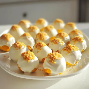 To make Pumpkin Cream Cheese Truffles, you need a few simple ingredients. Each one adds a special touch. Here&rsquo;s what you need: - 1 cup canned pumpkin puree - 8 oz cream cheese, softened - 1 cup powdered sugar - 1 teaspoon vanilla extract - 1 teaspoon pumpkin pie spice - 1 &frac12; cups white chocolate chips, melted - Crushed graham cracker crumbs (for coating) - A pinch of salt Canned pumpkin puree is the star of this recipe. It gives the truffles a rich pumpkin flavor. Using canned pumpkin saves time, and it&rsquo;s already cooked. Look for 100% pumpkin puree, not pumpkin pie filling. Softened cream cheese adds a creamy texture. It balances the sweetness of the sugar. Make sure it&rsquo;s at room temperature for easy mixing. Powdered sugar sweetens the truffles. It also helps create a smooth mixture. It dissolves easily, so use it instead of granulated sugar. Vanilla extract adds warmth and depth to the flavor. A teaspoon is all you need. Always choose pure vanilla for the best taste. Pumpkin pie spice brings fall flavors to the truffles. It usually includes cinnamon, nutmeg, and ginger. Just one teaspoon is enough to make a big difference. Melted white chocolate chips coat these truffles. They add sweetness and a lovely finish. You can melt them in the microwave easily. These crumbs give the truffles a nice crunch. They mimic a pie crust, adding texture. Use store-bought or crush your own graham crackers. A pinch of salt enhances all the flavors. It balances the sweetness and makes each bite better. Don&rsquo;t skip this step! With these ingredients, you&rsquo;re ready to create a delicious treat that everyone will love. To start, grab a mixing bowl and combine these ingredients: - 1 cup canned pumpkin puree - 8 oz cream cheese, softened - 1 cup powdered sugar - 1 teaspoon vanilla extract - 1 teaspoon pumpkin pie spice - A pinch of salt Mix everything well. You want a smooth and creamy texture. This is the base for our truffles. After mixing, cover the bowl with plastic wrap. Place it in the fridge for about 1 hour. This step is key. Chilling firms up the mixture, making it easier to shape later. Once the mixture is firm, take a small cookie scoop or your hands. Form bite-sized balls, about 1 inch wide. Place each ball on a parchment-lined baking sheet. While the truffles chill, melt 1 &frac12; cups of white chocolate chips. Use a microwave-safe bowl. Heat in 30-second bursts, stirring in between. Stop when the chocolate is fully smooth. Now, take the chilled truffles from the fridge. Dip each one into the melted white chocolate. Use a fork to let excess chocolate drip off. Immediately roll the chocolate-coated truffles in crushed graham cracker crumbs. This gives them a nice texture and looks like pie crust. Place the truffles back on the parchment-lined sheet. Let them set for 15-20 minutes at room temperature or chill them in the fridge for faster results. Enjoy your tasty treats! To get a smooth mixture, start with softened cream cheese. Cold cream cheese will not mix well. Use a hand mixer or a whisk for the best results. Mix until the pumpkin puree and cream cheese blend together. This step is key to a creamy texture. Make sure no lumps remain. Lumps can ruin the truffle experience. Chilling the mixture is very important. It helps the truffles hold their shape. After mixing, cover the bowl and refrigerate for at least one hour. This step makes the mixture firm enough to scoop. If you skip this, the truffles may fall apart. A second chill after forming the truffles helps them set up nicely. When dipping truffles in chocolate, make sure the chocolate is smooth. Melt the white chocolate in short bursts to avoid burning. Stir between each interval for an even melt. Dip each truffle with a fork and let excess chocolate drip off. This creates a nice, even coat. If the chocolate hardens too quickly, reheat it gently. Feel free to get creative with coatings! While crushed graham crackers are traditional, you can try nuts or sprinkles. Chopped pecans or almonds add a nice crunch. For a fun twist, use colored sprinkles for special occasions. Experiment with flavors to find your favorite coating. Each choice can change the truffle's look and taste. {{image_2}} You can switch white chocolate for dark chocolate. Dark chocolate adds a rich taste. It also pairs well with pumpkin flavors. Melt dark chocolate just like you do with white. Dip each truffle in dark chocolate for a bold twist. Get creative with flavors! Try adding a touch of maple syrup for sweetness. You can also mix in crushed nuts for crunch. If you like spice, add more pumpkin pie spice or cinnamon. Each change gives your truffles a new flavor. You can make these truffles vegan too! Use coconut cream instead of cream cheese. For sweetening, use powdered coconut sugar. Melt dairy-free chocolate chips instead of regular chocolate. These changes keep the taste great while being dairy-free. To keep your Pumpkin Cream Cheese Truffles fresh, store them in an airtight container. Use parchment paper between layers to avoid sticking. Place the container in the fridge. This helps maintain the creamy texture and prevents drying out. When stored properly, these truffles last about one week in the fridge. I recommend enjoying them within this time for the best taste. If you notice any change in smell or texture, it&rsquo;s best to toss them. You can freeze Pumpkin Cream Cheese Truffles for up to three months. First, freeze them on a baking sheet until solid. Then, transfer them to an airtight container or freezer bag. Label the bag with the date. Thaw in the fridge overnight before serving. Yes, you can use fresh pumpkin! First, cook the pumpkin until soft. Then, scoop out the flesh and blend it until smooth. Make sure it&rsquo;s thick and not watery. This will give you a fresher taste in your truffles. You can try Greek yogurt for a tangy twist. Another option is mascarpone cheese. Both will change the flavor slightly, but they work well in the recipe. Just ensure they are creamy to keep the truffle texture. You can prepare the truffles a day or two in advance. Just follow the steps and store them in the fridge. They will stay fresh and tasty. This makes them perfect for parties or gatherings. Yes, they are gluten-free. The main ingredients don&rsquo;t contain gluten. Just make sure to choose gluten-free graham cracker crumbs for coating. This way, everyone can enjoy them! These truffles pair well with coffee or tea. You can also serve them with a scoop of vanilla ice cream. If you want, add a sprinkle of extra pumpkin pie spice on top for a fun touch! You learned how to make tasty pumpkin cream cheese truffles. We covered the key ingredients, like canned pumpkin and white chocolate chips. You also got step-by-step instructions to create these delights. I shared tips for smooth mixtures and great coatings, plus tasty variations to try. Remember, proper storage keeps them fresh longer. Enjoy these simple treats any time. They&rsquo;re fun, easy, and packed with pumpkin flavor. Happy creating!