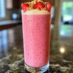- 1 cup fresh or frozen strawberries - 1 scoop vanilla protein powder - 1/2 cup low-fat cream cheese, softened - 1/2 cup Greek yogurt - 1/2 cup milk (dairy or non-dairy) - 1 tablespoon honey or maple syrup (optional) - 1/2 teaspoon vanilla extract - 1/2 teaspoon graham cracker crumbs (for garnish) - Ice cubes (optional) To make this smoothie, you need fresh or frozen strawberries. They give the drink a bright flavor. Next, grab some vanilla protein powder. This adds protein and keeps you full. Low-fat cream cheese creates a rich and creamy texture. Greek yogurt adds protein and tanginess. Milk of your choice makes it easy to blend. You can choose dairy or non-dairy options. If you like it sweeter, add honey or maple syrup. A little vanilla extract boosts the flavor. Finally, graham cracker crumbs make a fun topping. They remind you of cheesecake crust. If you want your smoothie colder and thicker, add some ice cubes. This mix of ingredients makes a tasty and healthy drink. - Combine ingredients in a blender. Start by adding 1 cup of strawberries, 1 scoop of vanilla protein powder, 1/2 cup of softened low-fat cream cheese, 1/2 cup of Greek yogurt, and 1/2 cup of milk to your blender. If you want it sweeter, add 1 tablespoon of honey or maple syrup and 1/2 teaspoon of vanilla extract. - Blend until smooth and creamy. Blend on high speed. Make sure everything mixes well. If the smoothie is too thick, you can add a bit more milk. For a thicker texture, toss in some ice cubes and blend again. - Adjust sweetness as needed. After blending, taste your smoothie. If you want it sweeter, add more honey or syrup and blend again. This step ensures it’s perfect for your taste. - Pour into a glass. Once your smoothie is smooth, carefully pour it into a tall glass. - Garnish with graham cracker crumbs. Sprinkle about 1/2 teaspoon of graham cracker crumbs on top for that cheesecake touch. It adds a nice crunch and flavor. - Serve and enjoy. Grab a straw or a spoon, and enjoy your strawberry cheesecake protein smoothie right away. It’s fresh and delicious! - Choosing ripe strawberries Use ripe strawberries for the best taste. They should be bright red and firm. Check for freshness by smelling them. A sweet scent means they are ready. - Tips for achieving the perfect consistency For a creamy smoothie, blend your ingredients well. Start with the softer items like cream cheese and yogurt. Add the strawberries next. If it’s too thick, pour in more milk. If it’s too thin, blend in some ice. - Recommendations for protein powder types Vanilla protein powder works well in this smoothie. It adds flavor without overpowering the strawberries. You can choose plant-based or whey protein, based on your needs. Each brings a nice boost of protein. - Adjusting thickness with ice Want a thicker smoothie? Just toss in some ice cubes. Blend again until smooth. This gives your drink a frosty texture, perfect for warm days. {{image_2}} You can easily change this smoothie to fit your needs. If you want a dairy-free option, try using vegan cream cheese or coconut yogurt. Almond or oat milk works great too. You can also swap strawberries for other fruits. Blueberries or bananas add their unique twist. If you want to change the sweetness, consider using stevia or agave syrup. These options keep the flavor rich without adding extra sugar. Want to get creative? You can add chocolate or cocoa powder for a richer taste. A tablespoon of cocoa gives it a fun twist. You can also add spices like cinnamon or nutmeg. Just a pinch can enhance the flavor and make it feel special. These small changes can make your smoothie exciting every time you make it. To keep your strawberry cheesecake protein smoothie fresh, follow these tips: - Refrigeration: If you have leftovers, store the smoothie in an airtight container. It stays fresh for up to 24 hours. Shake or stir it well before drinking to mix any separated layers. - Freezing: You can freeze the smoothie too. Pour it into ice cube trays or freezer-safe bags. It stays good for up to three months. To enjoy, let it thaw overnight in the fridge. Blend it again for a smooth texture. - Best Practices: Always consume the smoothie cold. If you need to, you can reblend it with a few ice cubes for extra chill. This smoothie is best enjoyed fresh but has a short shelf life: - In the Fridge: It remains fresh for about 24 hours. After that, it may lose flavor and texture. - Signs of Spoilage: Watch for changes in color or smell. If it smells sour or looks off, it's best to toss it. Enjoy every sip while it’s fresh! The protein content varies based on the protein powder used. A scoop typically has 20-25 grams of protein. With Greek yogurt and cream cheese, the total protein can reach 30 grams. This makes it a great choice for muscle repair and growth. Yes, you can make it vegan! Use a plant-based protein powder, almond cream cheese, and coconut yogurt. Replace dairy milk with almond or oat milk. This keeps the taste while making it vegan-friendly. To thicken your smoothie, add ice cubes. You can also use frozen strawberries instead of fresh ones. For more creaminess, add an extra scoop of Greek yogurt or cream cheese. Blend until smooth for the best texture. Yes, this smoothie is great for meal prep! You can blend it ahead of time and store it in the fridge for up to 24 hours. Just give it a good shake before drinking. For longer storage, freeze it in individual portions. Absolutely! Feel free to experiment with chocolate or strawberry protein powder. Each flavor will add a unique twist to your smoothie. Just remember to adjust the sweetness to match your taste. This smoothie is packed with nutrients. Strawberries are high in vitamins and antioxidants. Greek yogurt adds protein and probiotics for gut health. Cream cheese offers calcium. Honey gives natural sweetness and energy. Overall, it's a tasty way to boost your health! This blog post covered how to make a delicious protein smoothie with simple steps. We discussed tasty ingredients like fresh strawberries and creamy yogurt. You learned how to blend this mix until it’s smooth and how to add your favorite flavors or swaps. In summary, making this smoothie is easy and fun. Enjoy the process and experiment with your ingredients. A healthy smoothie can boost your day and support your goals. Grab your blender and get blending!