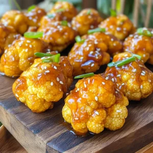 Cauliflower and Flour Requirements - 1 large head of cauliflower, cut into bite-sized florets - 1/2 cup all-purpose flour (or gluten-free flour) Cauliflower is the star of this dish. Choose a large head for more florets. Cutting them into bite-sized pieces ensures they cook evenly. The flour helps create a crispy batter. You can use gluten-free flour if you prefer. Seasoning Overview - 1/2 teaspoon garlic powder - 1/2 teaspoon onion powder - 1/4 teaspoon smoked paprika - 1/2 teaspoon salt - 1/2 teaspoon black pepper - 1/2 cup water The seasonings add depth to the flavor. Garlic powder and onion powder give that savory touch. Smoked paprika adds a nice, mild smokiness. Salt and black pepper enhance the overall taste. The water helps mix the dry ingredients into a smooth batter. Garnishing Elements - 1/2 cup teriyaki sauce (store-bought or homemade) - 2 tablespoons sesame seeds (for garnish) - 2 green onions, sliced (for garnish) Teriyaki sauce adds that sweet and savory shine. You can use store-bought for ease or make your own for a personal touch. Sesame seeds and green onions make the dish look pretty and add texture. Cutting and Washing Techniques Start by washing your cauliflower head under cold water. This step is key to removing dirt. Then, place it on a cutting board. Cut off the leaves and stem. Slice the cauliflower into bite-sized florets. Make sure they are all about the same size. This helps them cook evenly. Importance of Floret Size Floret size matters! Smaller pieces cook faster and become crispier. If the pieces are too big, they may not cook through. Aim for florets that are around 1 to 2 inches. This size gives a nice bite and holds the batter well. Mixing Techniques for Ideal Consistency In a large mixing bowl, add your flour, garlic powder, onion powder, smoked paprika, salt, and black pepper. Mix these dry ingredients well with a whisk. Then, slowly add water. Keep whisking until you form a smooth batter. It should be thick enough to coat the florets without dripping too much. Tips for Whisking Effectively Use a whisk or a fork to mix. Whisk in a circular motion to combine. If the batter feels too thick, add a little more water. If it&rsquo;s too thin, sprinkle in more flour. The right consistency is key for a good coating. Preheating the Air Fryer Before you cook, preheat your air fryer to 375&deg;F (190&deg;C). Preheating helps to create a crispy texture. This step makes a big difference in the final result. Ideal Cooking Time and Temperature Place the battered florets in the air fryer. Cook them for about 12 to 15 minutes. Shake the basket halfway through cooking. This ensures that all sides get crispy and golden brown. Keep an eye on them to avoid burning. Tips for Achieving Crispiness For extra crispiness, avoid overcrowding the basket. Cook in batches if needed. A single layer allows hot air to circulate. This is what gives your cauliflower wings that perfect crunch. How to Avoid Sogginess To keep your cauliflower wings crispy, make sure to coat them well with batter. As you dip each floret, let excess batter drip off. This helps prevent a soggy texture. If you find them too wet, you can sprinkle a little extra flour before air frying. Best Practices for Air Fryer Usage Preheat your air fryer to 375&deg;F (190&deg;C) before adding the wings. This step helps them cook evenly. Arrange the florets in a single layer in the basket. Avoid overcrowding, as this can lead to steaming instead of frying. Shake the basket halfway through to ensure even crispiness. Recommended Seasonings to Add While garlic and onion powder work well, feel free to experiment! Adding a pinch of cayenne can give your wings a kick. Try a splash of soy sauce in the batter for extra depth. Pairing Suggestions These teriyaki cauliflower wings pair perfectly with rice or a fresh salad. If you want to elevate your meal, serve them alongside some steamed broccoli or snap peas for added crunch and nutrition. Presentation Ideas For a beautiful presentation, place the wings on a large platter. Drizzle some teriyaki sauce on top and sprinkle with sesame seeds and sliced green onions. This adds color and makes the dish look gourmet. Dip Recommendations To complement the wings, serve with a side of creamy ranch or spicy sriracha mayo. These dips add a nice contrast to the sweet teriyaki flavor. You can also try a zesty lime or lemon dipping sauce for a refreshing twist. {{image_2}} Spicy Teriyaki Option If you like heat, add sriracha or chili paste to your teriyaki sauce. Start with one tablespoon. Taste the sauce and adjust for more spice if needed. This kick adds a delicious twist to your cauliflower wings. Alternative Sauces and Marinades You can swap teriyaki for other sauces. Try barbecue sauce for a smoky taste. Buffalo sauce gives a tangy flavor. For a sweet touch, use honey mustard. Each option brings a unique flair to the dish. Baking Instructions To bake, preheat your oven to 425&deg;F (220&deg;C). Place the coated cauliflower on a baking sheet lined with parchment paper. Bake for 20-25 minutes, flipping halfway. This method gives crispy wings without the air fryer. Pan-Frying Alternatives For pan-frying, add oil to a skillet over medium heat. Fry the coated florets for about 4-5 minutes on each side until golden brown. This method creates a crunchy texture, but watch closely to prevent burning. Gluten-Free Modifications Use gluten-free flour instead of all-purpose flour. This swap keeps the dish gluten-free. Make sure your teriyaki sauce is also gluten-free. Check the label for safe ingredients. Vegan Considerations This recipe is already vegan-friendly. Just ensure your teriyaki sauce contains no animal products. For a fun twist, serve with a vegan ranch dip on the side. It pairs nicely with the wings! - Refrigeration Guidelines: Store your leftover teriyaki cauliflower wings in an airtight container. Keep them in the fridge for up to four days. This helps maintain their flavor and texture. - Freezing Instructions: If you want to save them longer, freeze the wings. Place them in a freezer-safe bag or container. They can last up to three months. Just make sure to label the bag with the date before freezing. - Best Ways to Reheat in an Air Fryer: The air fryer is the best tool for reheating. Preheat it to 375&deg;F (190&deg;C). Place the wings in a single layer. Heat them for about 5-7 minutes, shaking the basket halfway through. This keeps them crispy. - Alternative Reheating Options: If you don&rsquo;t have an air fryer, use an oven. Preheat the oven to 350&deg;F (175&deg;C). Place the wings on a baking sheet and cover them with foil. Heat for about 10-15 minutes, or until warm. - How Long They Last in the Fridge: These wings can last in the fridge for about four days. After that, they may start losing taste and texture. - Signs of Spoilage: Check for signs before eating leftovers. If you see mold or a bad smell, it&rsquo;s best to throw them away. Always trust your senses! Yes, you can use frozen cauliflower for this recipe. Just make sure to thaw it first. After thawing, pat the cauliflower dry with a paper towel. This helps remove excess moisture. If you skip drying, the batter might not stick well. Also, reduce the cooking time slightly. Start with 10 minutes and check for crispiness. Absolutely! You can make a simple teriyaki sauce at home. Here&rsquo;s an easy recipe: - Ingredients: - 1/2 cup soy sauce - 1/4 cup honey or brown sugar - 2 tablespoons rice vinegar - 1 teaspoon garlic, minced - 1 teaspoon ginger, grated - 1 tablespoon cornstarch mixed with 1 tablespoon water - Instructions: 1. Combine soy sauce, honey, vinegar, garlic, and ginger in a pot. 2. Heat over medium heat until it simmers. 3. Stir in the cornstarch mixture to thicken. 4. Cook for another minute, then remove from heat. This sauce adds a fresh taste to your cauliflower wings! To spice up your teriyaki cauliflower wings, try these tips: - Add red pepper flakes to the batter for heat. - Mix sriracha into the teriyaki sauce for a kick. - Top the wings with sliced jalape&ntilde;os for fresh heat. These options will give your dish extra flavor without overpowering it! This article detailed how to make a tasty cauliflower dish from start to finish. We explored essential ingredients, step-by-step cooking methods, and helpful tips to perfect texture and flavor. You also learned about variations for dietary needs and storage options. Now, you can easily prepare a delicious cauliflower meal that suits your taste. Enjoy experimenting with ingredients and techniques. With practice, you'll impress everyone with your growing cooking skills. Get started today and savor the results!