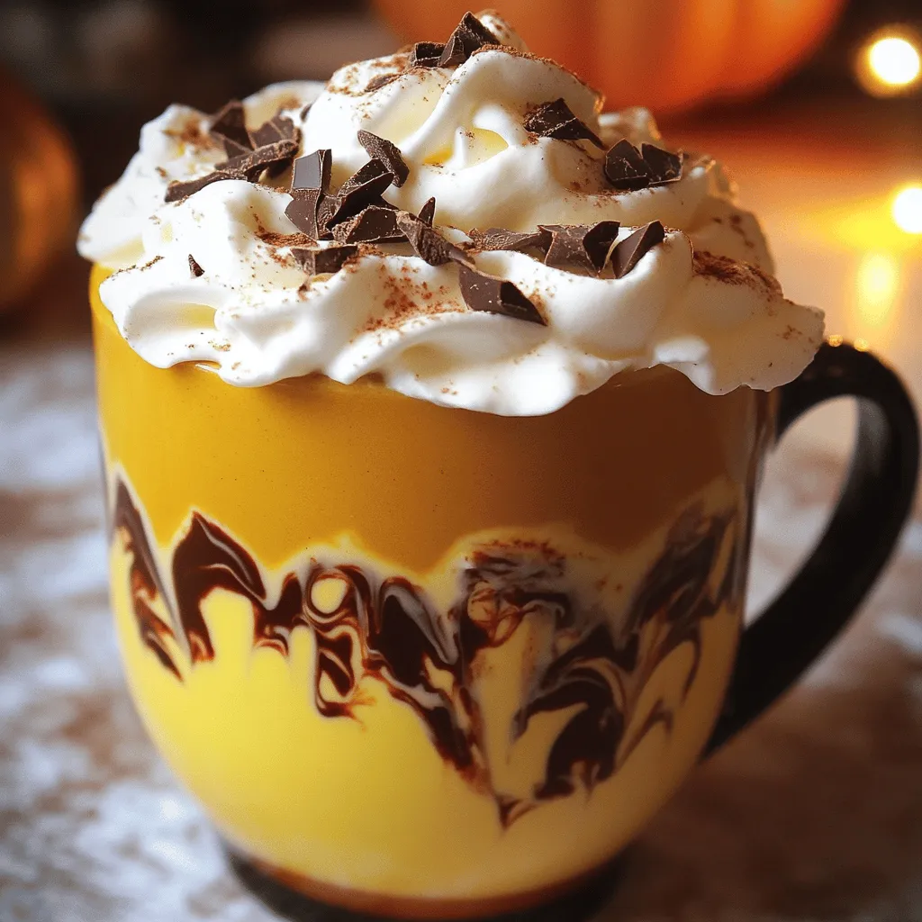 To make Slow Cooker Spiced Pumpkin Hot Chocolate, gather these simple ingredients. Each one adds to the rich flavor of this cozy drink. - 2 cups whole milk - 1 cup pumpkin puree - 1 cup dark chocolate chips - ½ cup sweetened condensed milk - 1 teaspoon vanilla extract - 1 teaspoon ground cinnamon - ½ teaspoon ground nutmeg - ¼ teaspoon ground ginger - Pinch of salt - Whipped cream for topping - Optional garnishes: chocolate shavings, pumpkin pie spice These ingredients mix together to create a warm and creamy drink. Whole milk gives a rich base, while pumpkin puree adds a nice fall flavor. Dark chocolate chips melt beautifully, making the drink sweet and smooth. Sweetened condensed milk adds a touch of creaminess and sweetness. Spices like cinnamon, nutmeg, and ginger bring warmth and depth to the drink. The pinch of salt balances the sweetness and enhances the flavors. Top it off with whipped cream for a festive look. You can also add chocolate shavings or a sprinkle of pumpkin pie spice for an extra touch. This drink is perfect for chilly days. It warms you up and brings a smile to your face. Enjoy the delightful mix of flavors and cozy vibes! - In your slow cooker, combine: - 2 cups whole milk - 1 cup pumpkin puree - 1 cup dark chocolate chips - ½ cup sweetened condensed milk This mix is the base for your hot chocolate. - Next, stir in: - 1 teaspoon vanilla extract - 1 teaspoon ground cinnamon - ½ teaspoon ground nutmeg - ¼ teaspoon ground ginger - A pinch of salt These spices will give your drink a warm, cozy flavor. - Cover the slow cooker and cook on low for 2 to 3 hours. This allows all the flavors to blend nicely. - Check the hot chocolate every hour. Stir it to blend the ingredients well. Make sure the chocolate chips melt completely. - Look for a smooth and creamy texture. When it's hot and mixed well, it is done. - Serve the hot chocolate in mugs while it’s warm. This drink is perfect for chilly days. - Top with whipped cream for a creamy finish. You can add: - Chocolate shavings - A sprinkle of pumpkin pie spice for extra festivity These toppings make your drink look special and delicious. Enjoy your cozy treat! Using high-quality ingredients makes a big difference. Choose rich dark chocolate chips for the best taste. Fresh pumpkin puree adds nice flavor too. Always taste your drink as you make it. This way, you can adjust the sweetness. If you like it sweeter, add more sweetened condensed milk. If you want less sweetness, cut back on it. Slow cookers are great for making hot chocolate. First, set your slow cooker to low heat. This keeps the drink warm and tasty. Stir it every hour to prevent lumps. To avoid scorching, make sure to mix well. If you see the chocolate sticking to the bottom, lower the heat. Serving hot chocolate is fun! Use big mugs for a cozy feel. Top each drink with whipped cream. You can add chocolate shavings for a fancy touch. A sprinkle of pumpkin pie spice gives a festive look. Try using a cinnamon stick as a stirrer for extra flavor. Enjoy the warm, rich delight! {{image_2}} You can change the flavor of your hot chocolate easily. Try adding other spices. Cardamom gives a warm note. Cloves add a nice kick. You can also use cocoa powder for a richer taste. For milk, whole milk works great. If you're looking for lighter options, try almond or oat milk. These choices bring a unique flavor. Coconut milk adds a fun twist, too! If you want a vegan version, swap out the whole milk for almond milk. Use dairy-free chocolate chips instead of dark chocolate. For sweetening, you can use agave syrup or maple syrup. This keeps the taste rich and creamy. Looking for sugar-free options? Use sugar-free chocolate chips. You can also sweeten with stevia or erythritol. These keep your drink tasty without the sugar. You can have fun with themed variations! For Halloween, add some orange food coloring. This makes it pop and look festive. For Christmas, sprinkle some peppermint on top. This will give a fresh taste and a holiday feel. For Thanksgiving, add a pinch of allspice. It will enhance the pumpkin flavor. You can also serve it in cute mugs for a cozy touch. Enjoy making it match your favorite holiday! To keep your Slow Cooker Spiced Pumpkin Hot Chocolate fresh, use these tips: - Refrigeration: Pour any leftover hot chocolate into an airtight container. Store it in the fridge for up to three days. This keeps it cool and safe to drink later. - Reheating: When you're ready to enjoy more, pour it into a saucepan. Heat it over low heat. Stir often to avoid burning. You can also use a microwave. Heat in short bursts, stirring in between until warm. If you want to save some hot chocolate for later, freezing is a good choice. - How to freeze hot chocolate: Let the hot chocolate cool completely. Pour it into ice cube trays or freezer-safe bags. If using bags, flatten them for easier storage. - Thawing instructions: When you want to enjoy it again, take out the frozen hot chocolate. Place it in the fridge overnight to thaw. For a quick method, use the microwave. Heat it in short bursts until it reaches your desired temperature. Stir well before serving. I recommend using dark chocolate chips for this recipe. Dark chocolate adds a rich, deep flavor. You may also use semi-sweet chocolate if you prefer a sweeter taste. For a more intense chocolate flavor, opt for a higher cocoa percentage. Always choose good quality chocolate for the best results. Yes, you can easily make this on the stovetop. Combine all the ingredients in a pot over low heat. Stir often until the chocolate melts and the mixture is hot. Just be careful not to let it boil. This method takes less time than the slow cooker. This hot chocolate lasts about three to five days in the fridge. Store it in an airtight container for best results. Just give it a good stir before you serve it again. You may need to reheat it on the stovetop or in the microwave. Yes, you can make this recipe dairy-free. Use almond milk, coconut milk, or oat milk instead of whole milk. You can also find dairy-free chocolate chips at most stores. This way, you can still enjoy a tasty hot chocolate without dairy. This blog post covered the ingredients and steps to make Spiced Pumpkin Hot Chocolate. You learned how to prepare it in a slow cooker, with tips for flavor and presentation. I shared options for variations and storage. This drink warms you up and brings joy. Whether you enjoy it in fall or winter, find a way to make it your own. Try new flavors or adapt it to fit your diet. Enjoy your delicious creation!