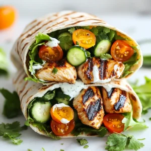 Spicy Grilled Chicken Wrap Flavorful and Easy Meal