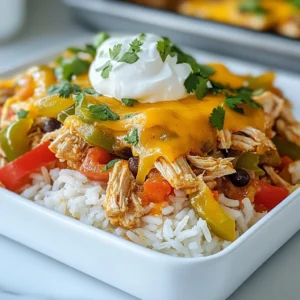 To make a tasty Chicken Fajita Casserole, gather these ingredients: - 2 cups cooked chicken, shredded - 1 bell pepper (any color), sliced - 1 medium onion, sliced - 2 cups cooked rice (white or brown) - 1 can (15 oz) black beans, drained and rinsed - 1 can (10 oz) diced tomatoes with green chilies - 1 cup corn (fresh, frozen, or canned) - 1 teaspoon chili powder - 1 teaspoon cumin - 1 teaspoon garlic powder - 1 teaspoon smoked paprika - 2 cups shredded cheese (cheddar or Mexican blend) - Salt and pepper to taste - Fresh cilantro, chopped (for garnish) - Sour cream or Greek yogurt (for serving) You can add a few extras to make your casserole even better: - 1 jalape&ntilde;o, minced for heat - 1 cup sliced mushrooms for earthiness - 1 cup black olives for a briny taste - Lime juice for a fresh kick These options can boost the flavor and make it your own. If you are missing some items, here are some swaps: - Use rotisserie chicken instead of cooking your own. - Swap out black beans for pinto or kidney beans. - Try quinoa instead of rice for a healthy twist. - Use vegan cheese if you want a dairy-free option. These substitutions work well without losing the dish's charm. {{ingredient_image_1}} First, preheat your oven to 375&deg;F (190&deg;C). This step is key for even cooking. While it warms up, grab a 9x13 inch casserole dish. Grease it with cooking spray or a little oil. This helps the casserole come out easily after baking. In a large mixing bowl, add the following items: - 2 cups cooked chicken, shredded - 1 bell pepper, sliced - 1 medium onion, sliced - 2 cups cooked rice - 1 can (15 oz) black beans, drained and rinsed - 1 can (10 oz) diced tomatoes with green chilies - 1 cup corn - 1 teaspoon chili powder - 1 teaspoon cumin - 1 teaspoon garlic powder - 1 teaspoon smoked paprika - Salt and pepper to taste Mix all these ingredients well. You want everything to blend together for great flavor. Make sure each bite has a bit of everything. Now it&rsquo;s time to layer your casserole. Start by spreading half of the chicken and vegetable mix in the bottom of the greased dish. This creates a nice base. Next, sprinkle one cup of shredded cheese on top. Then, add the rest of the chicken mix over the cheese. Press it down gently to keep it compact. Finally, sprinkle the last cup of cheese on top. Cover the dish with aluminum foil and bake for 25 minutes. After 25 minutes, take off the foil. Bake for an extra 10-15 minutes. You want to see the cheese bubbling and turning golden. When done, take it out and let it cool for a few minutes. This helps the layers set before serving. To get the best flavor, use fresh spices. I love using chili powder, cumin, and smoked paprika. These spices add warmth and depth. You can adjust the amount based on your taste. For more heat, add cayenne pepper or fresh jalape&ntilde;os. Fresh lime juice gives a bright kick. Just squeeze some over the top before serving. Cheese is key to making this casserole creamy and rich. I recommend shredded cheddar or a Mexican blend. These cheeses melt well and add great flavor. You can mix different types too! Try pepper jack for a spicy twist. Remember to sprinkle cheese on two layers for extra gooeyness. This casserole is great on its own. But you can add sides for a full meal. Serve it with a fresh salad or some tortilla chips. Guacamole and salsa bring a fresh taste too. For a creamy touch, offer sour cream or Greek yogurt. Don&rsquo;t forget to garnish with cilantro for color and flavor! Pro Tips Choose Your Cheese: Opt for a blend of cheeses for added flavor and creaminess. Cheddar, Monterey Jack, and Pepper Jack all work well together. Make It Spicier: If you like heat, add some diced jalape&ntilde;os or a dash of hot sauce to the mixture before baking. Bulk It Up: For extra nutrition and texture, consider adding vegetables like zucchini or mushrooms to the casserole. Storage Tips: This casserole stores well in the refrigerator for up to 3 days. Reheat in the oven for best results, rather than the microwave. {{image_2}} You can make a tasty vegetarian version of this casserole. Just swap out the chicken for a mix of hearty veggies. Try using: - 1 can (15 oz) black beans, drained and rinsed - 1 cup of sliced mushrooms - 1 cup of zucchini, diced - 1 cup of bell peppers, any color - 1 cup of corn Mix these veggies with the other ingredients in the recipe. You&rsquo;ll still enjoy that great fajita flavor without meat. If you love heat, add jalape&ntilde;os to the mix. Slice fresh jalape&ntilde;os and mix them in with the other veggies. You can use: - 1-2 fresh jalape&ntilde;os, sliced or diced You might also add extra chili powder or cayenne pepper. This will kick up the spice and make your taste buds dance. For a low-carb option, replace rice with cauliflower rice. Here&rsquo;s what to do: - 2 cups of cauliflower rice instead of cooked rice This change keeps your casserole filling while lowering carbs. You can also skip the black beans to cut more carbs. The taste will still be delicious and satisfying! To store your chicken fajita casserole, let it cool first. Then, cover it tightly with plastic wrap or aluminum foil. You can also use an airtight container. This will keep the flavors fresh. Store it in the fridge for up to three days. If you want it to last longer, consider freezing it. When you are ready to eat the leftovers, preheat your oven to 350&deg;F (175&deg;C). Place the casserole in an oven-safe dish. Cover it with foil to prevent drying out. Heat for about 20-30 minutes, or until it is hot all the way through. Stir halfway to help it warm evenly. You can also use a microwave for quick reheating. Just put a portion on a microwave-safe plate and heat for 1-2 minutes. To freeze your chicken fajita casserole, make sure it is completely cooled. Portion it into smaller containers for easy use. Label each container with the date. This way, you will know how long it has been in the freezer. It can last up to three months. When you are ready to eat, thaw it in the fridge overnight before reheating. This method keeps the texture and taste intact. Enjoy your delicious meal anytime! No, using raw chicken is not safe for this recipe. Cooked chicken ensures your dish is ready quickly. Raw chicken needs longer cooking time. It can lead to uneven cooking. Always use cooked chicken for best results. Many sides pair well with Chicken Fajita Casserole. Here are some great options: - Mexican rice: This adds more flavor and texture. - Guacamole: Creamy and cool, it balances the spices. - Refried beans: They add protein and richness. - Fresh salad: A light salad can refresh your meal. - Cornbread: This sweet bread complements the savory casserole. To add heat, try these tips: - Add jalape&ntilde;os: Fresh or pickled jalape&ntilde;os can spice up your dish. - Use hot salsa: Mix in salsa with a kick for more flavor. - Increase chili powder: Add more to the mix for extra spice. - Use spicy cheese: Opt for pepper jack cheese instead of regular cheese. These steps will make your Chicken Fajita Casserole more exciting! Enjoy your meal! We covered a lot about making a delicious Chicken Fajita Casserole. You learned about the right ingredients and how to prep them. I shared tips for flavor and cheese options. We even explored fun variations and storage tips. In the end, enjoy this dish your own way. Mix and match ingredients to suit your taste. With these steps, you're ready to create a tasty meal that everyone will love.