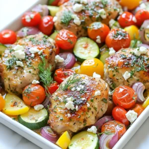 Sheet Pan Greek Chicken and Veggies Tasty Dinner Option