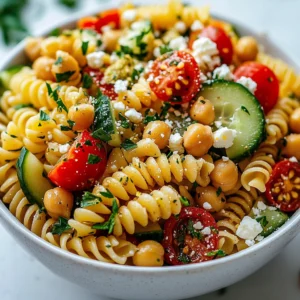 - 2 cups whole grain pasta (fusilli or penne) - 1 cup cooked chickpeas (canned, drained, and rinsed) - 1 cup cherry tomatoes, halved - 1 medium cucumber, diced - 1/2 cup red bell pepper, diced - 1/4 cup red onion, finely chopped - 1/4 cup fresh parsley, chopped These main ingredients make your pasta salad healthy and tasty. Whole grain pasta adds fiber. Chickpeas boost protein and make it filling. Fresh veggies add crunch and color. - 1/2 cup feta cheese, crumbled - 1/4 cup sunflower seeds Feta cheese gives the salad a creamy touch. Sunflower seeds add a nice crunch. You can mix and match based on your taste. - 3 tablespoons extra virgin olive oil - 2 tablespoons lemon juice - 1 teaspoon Dijon mustard - Salt and pepper to taste The dressing ties everything together. Olive oil adds richness. Lemon juice gives a fresh zing. Dijon mustard adds a bit of spice. Adjust salt and pepper to make it perfect for you. {{ingredient_image_1}} - First, bring a large pot of salted water to a boil. - Add 2 cups of whole grain pasta. Cook it according to the package instructions. - Aim for al dente texture, which usually takes around 8 to 10 minutes. - Once cooked, drain the pasta and rinse it under cold water to stop the cooking. - While the pasta cooks, chop your vegetables. - Use 1 cup of cherry tomatoes, halved, and 1 medium cucumber, diced. - Dice 1/2 cup of red bell pepper and finely chop 1/4 cup of red onion. - Place all the chopped veggies into a large mixing bowl. - Now, add the chilled pasta to the bowl with the veggies. - Include 1 cup of cooked chickpeas, and if you like, toss in 1/2 cup of crumbled feta cheese. - Add 1/4 cup of sunflower seeds and 1/4 cup of chopped parsley for extra flavor and texture. - For the best taste, let the salad chill in the fridge for at least 30 minutes. - Serve it in a large bowl or on individual plates. - You can garnish with extra sunflower seeds and parsley for a nice touch. To cook pasta perfectly, aim for al dente. This means the pasta should be firm yet tender. Here are my tips: - Use salted water. It adds flavor to the pasta. - Check the package for cooking times. Start checking a minute early. - After cooking, drain and rinse the pasta under cold water. This stops the cooking process and helps it cool. You can easily customize your pasta salad. Swap out proteins based on your taste. Here are some ideas: - Use cooked chicken for a hearty option. - Try diced tofu for a vegan choice. - Add more chickpeas for extra protein. You can also play with spices and herbs. Fresh herbs like basil or dill can brighten the salad. Try adding: - A pinch of garlic powder for a kick. - A sprinkle of smoked paprika for depth. To make your salad sing with flavor, consider these tips: - Add a splash of red wine vinegar for tang. - Use a mix of olive oil and avocado oil for richness. - Balance the dressing flavors. Taste it first. If it&rsquo;s too sour, add a bit of honey or maple syrup. These tricks will elevate your salad and keep it fresh and exciting! Pro Tips Cook Pasta Al Dente: Make sure to cook the pasta just until al dente for the best texture. This will help it hold up well in the salad without becoming mushy. Chill Before Serving: Allow the salad to chill in the refrigerator for at least 30 minutes. This enhances the flavors and allows the ingredients to meld together beautifully. Customize Your Veggies: Feel free to swap in your favorite vegetables or whatever you have on hand. Bell peppers, zucchini, or even broccoli can make great additions! Use Fresh Herbs: Fresh herbs like basil or cilantro can elevate the flavor of your pasta salad. Add them just before serving for the best impact. {{image_2}} You can switch up the protein in your pasta salad. For a tasty option, add cooked chicken. Just shred or cube it to mix well. If you prefer a plant-based choice, use tofu. Press it to remove water, then cube and saut&eacute;. Both options boost protein and add flavor. If you want high-protein alternatives, try lentils or edamame. These legumes pack a punch and mix well. They keep the dish healthy and filling. For those who need gluten-free pasta, options like brown rice or quinoa pasta work great. They give you the same texture and taste without gluten. When it comes to fresh veggies, choose what's in season. Swap cherry tomatoes for zucchini or bell peppers for asparagus. Seasonal vegetables add variety and freshness. The dressing can change the whole salad vibe. Instead of olive oil and lemon, try balsamic vinegar for a sweet twist. You can also use yogurt for a creamy dressing. Creamy dressings often feel rich, while vinaigrettes are light and zesty. Experiment with both to find your favorite flavor. Just remember to taste as you mix! To keep your high protein pasta salad fresh, store it in the fridge. Use an airtight container. This helps maintain its taste and texture. Make sure to seal the lid tightly. This way, no air gets in to spoil your salad. It's best to eat the salad within three to five days. Can it be frozen? Yes, but the texture may change. If you want to freeze it, do so without the dressing. Pack it in a freezer-safe container. For thawing, place it in the fridge overnight. When ready to serve, add fresh dressing for the best flavor. How long does it stay fresh? The salad lasts about three to five days in the fridge. Signs of spoilage include a sour smell or mushy vegetables. If you see any mold, throw it away. Trust your senses; if it doesn't look or smell right, it's best to discard it. To make high protein pasta salad, follow these simple steps: 1. Cook the pasta: Boil salted water, add whole grain pasta, and cook until al dente. Drain and cool. 2. Chop vegetables: Dice cherry tomatoes, cucumber, red bell pepper, and red onion. 3. Mix the ingredients: In a bowl, combine cooled pasta, chickpeas, veggies, feta, sunflower seeds, and parsley. 4. Prepare the dressing: Whisk olive oil, lemon juice, Dijon mustard, salt, and pepper. 5. Toss everything: Pour dressing over salad and mix well. 6. Chill: Let it cool in the fridge for about 30 minutes. Common mistakes to avoid: - Don't overcook the pasta; it should be firm. - Rinse pasta in cold water to stop cooking. - Avoid skipping the chilling step; it enhances flavor. You can boost protein with various ingredients. Here are some ideas: - Grilled chicken or turkey - Tofu or tempeh for a vegan option - Edamame or lentils for plant-based protein - Quinoa adds texture and protein - Hard-boiled eggs for extra richness Quick nutrition facts: - Chickpeas provide around 15 grams of protein per cup. - Whole grain pasta has about 8 grams of protein per serving. Yes, you can make this salad ahead of time! Here&rsquo;s how: - Preparation in advance: Make the salad a day ahead. Store it in the fridge. - Best practices for flavor improvement: Chilling allows flavors to blend. Add fresh herbs just before serving for a burst of freshness. This blog post covered how to make a tasty, high-protein pasta salad. We discussed key ingredients like whole grain pasta and chickpeas. You learned step-by-step instructions, tips for customization, and ways to store your salad. In conclusion, this salad is flexible and fun. Feel free to change the ingredients to suit your taste. Enjoy exploring different flavors and making it your own!