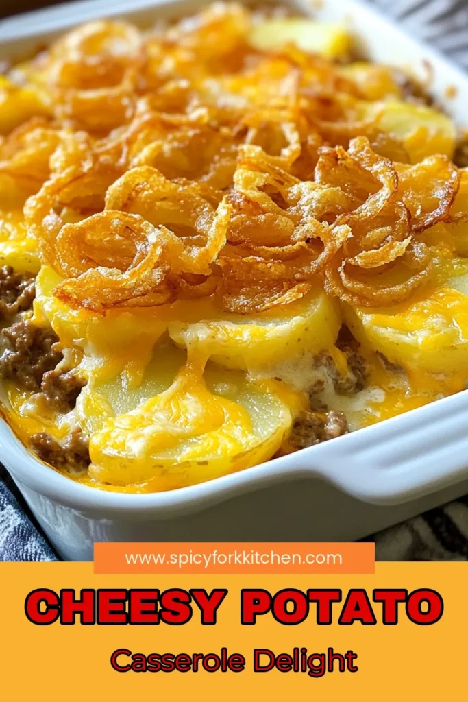 Indulge in this mouthwatering Cheesy Hamburger Potato Casserole, a perfect blend of flavors that your family will love! This easy comfort food casserole combines ground beef with thinly sliced potatoes and creamy cheddar cheese, making it a standout among ground beef casserole recipes. Enjoy the rich taste of this cheddar cheese potato bake tonight! Don't miss out, save this recipe for a cozy family dinner. #CheesyCasserole #EasyRecipes #ComfortFood #DinnerIdeas