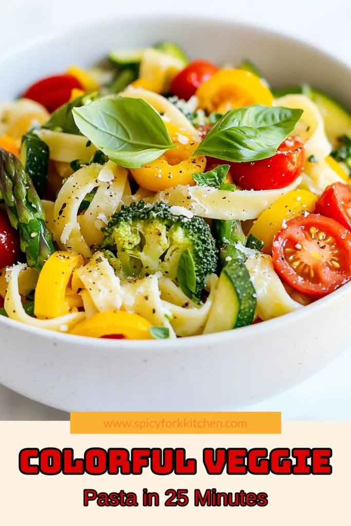 Discover the ultimate veggie pasta primavera with this easy pasta primavera recipe! Perfect for anyone seeking healthy pasta recipes, this dish combines vibrant vegetables and spaghetti for a quick vegetarian meal that’s full of flavor. In just 25 minutes, you’ll have a delicious vegetable spaghetti recipe that's sure to impress. Try it today and enjoy a plate of health! Save this recipe now! #VeggiePastaPrimavera #HealthyPastaRecipes #QuickVegetarianMeals #EasyPastaPrimavera