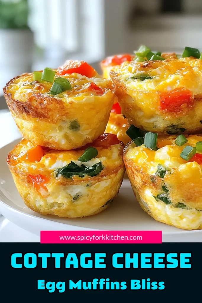 Start your day with these fluffy cottage cheese egg muffins! This healthy breakfast muffins recipe combines protein-packed cottage cheese and eggs with colorful veggies for a delicious, low-carb egg muffin option. Perfect for meal prep, these vegetable egg muffins are quick to make and can be enjoyed on the go. Try this fluffy egg muffins recipe for a nutritious morning boost! Save and enjoy! #HealthyBreakfast #LowCarbRecipes #EggMuffins #MealPrepIdeas