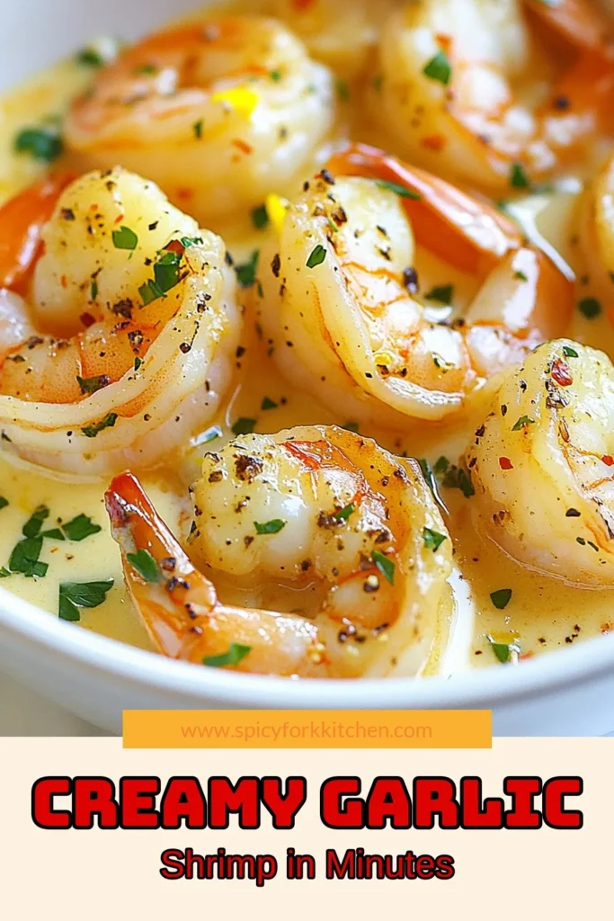 Looking for a quick and delicious dinner? Try this creamy garlic shrimp recipe that's ready in just 20 minutes! This easy creamy shrimp pasta combines succulent shrimp with a rich garlic cream sauce, perfect for a weeknight meal. Impress your family with this flavorful dish made with simple ingredients. Don't miss out—save this recipe for a delightful shrimp cooking experience! #CreamyGarlicShrimp #QuickShrimpDinner #EasyCreamyShrimpPasta #ShrimpRecipes