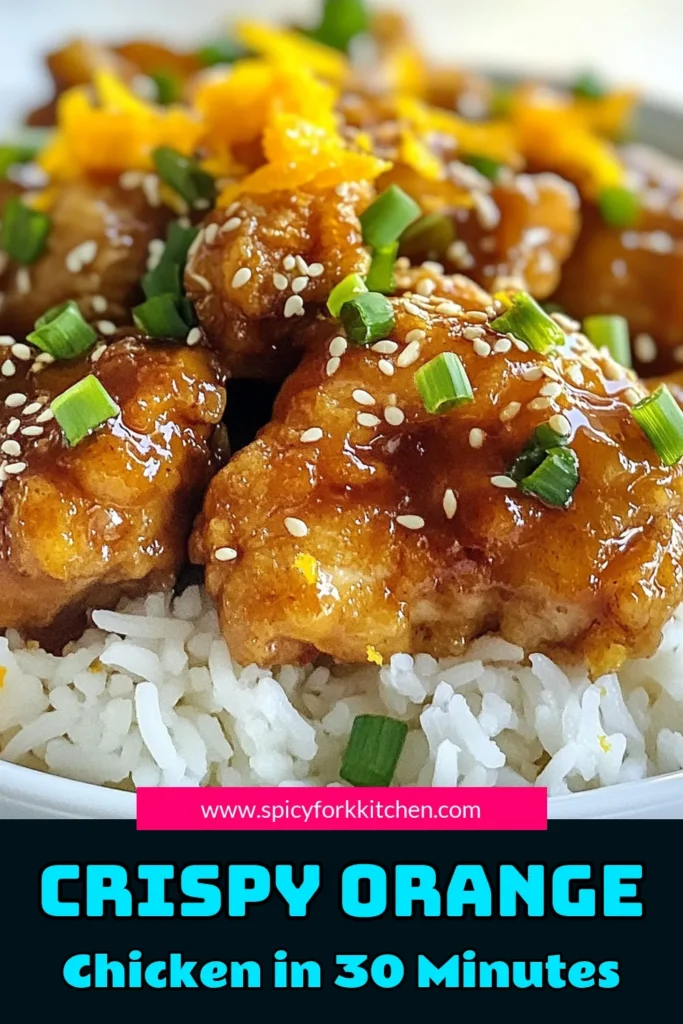 Discover the ultimate Easy Orange Chicken recipe that elevates dinner with sweet and tangy flavors! This Honey Orange Chicken Recipe features crispy chicken thighs coated in a delicious homemade orange sauce. Perfect for a quick Asian chicken dinner, it’s sure to impress your family. Ready in just 30 minutes, this dish is not only easy to make but also delightful. Try it today and savor the flavors! #OrangeChicken #QuickDinner #AsianCuisine #RecipeIdeas