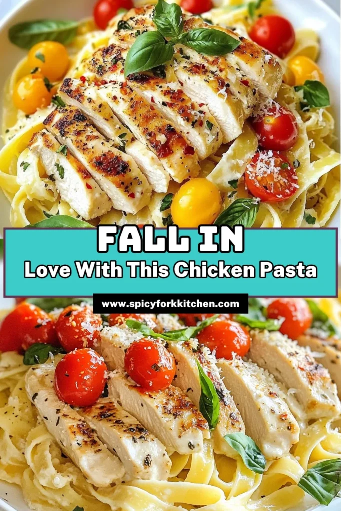 Discover the irresistible Marry Me Chicken Pasta, the ultimate creamy chicken pasta recipe that will impress anyone at your dinner table. This easy fettuccine dinner is a one-pan chicken pasta delight, featuring tender chicken, vibrant cherry tomatoes, and a rich garlic Parmesan sauce. Perfect for weeknight meals or special occasions, your family will be asking for seconds! Save this delicious dish now and turn mealtime into a romantic experience. #MarryMeChickenPasta #PastaWithGarlicAndParmesan #EasyFettuccineDinner #OnePanChickenPasta