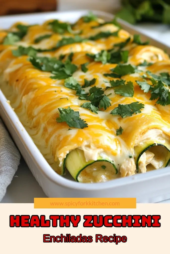 Discover a delicious twist on classic comfort food with these Low Carb White Chicken Enchiladas! This White Chicken Enchiladas Recipe features savory shredded chicken wrapped in Zucchini Tortillas, making it a perfect option for Keto Chicken Enchiladas lovers. With creamy cream cheese and Monterey Jack cheese, this dish is a crowd-pleaser. Don't miss out—save this recipe for an easy weeknight dinner! #LowCarbEnchiladas #KetoRecipes #HealthyEating #ChickenEnchiladas