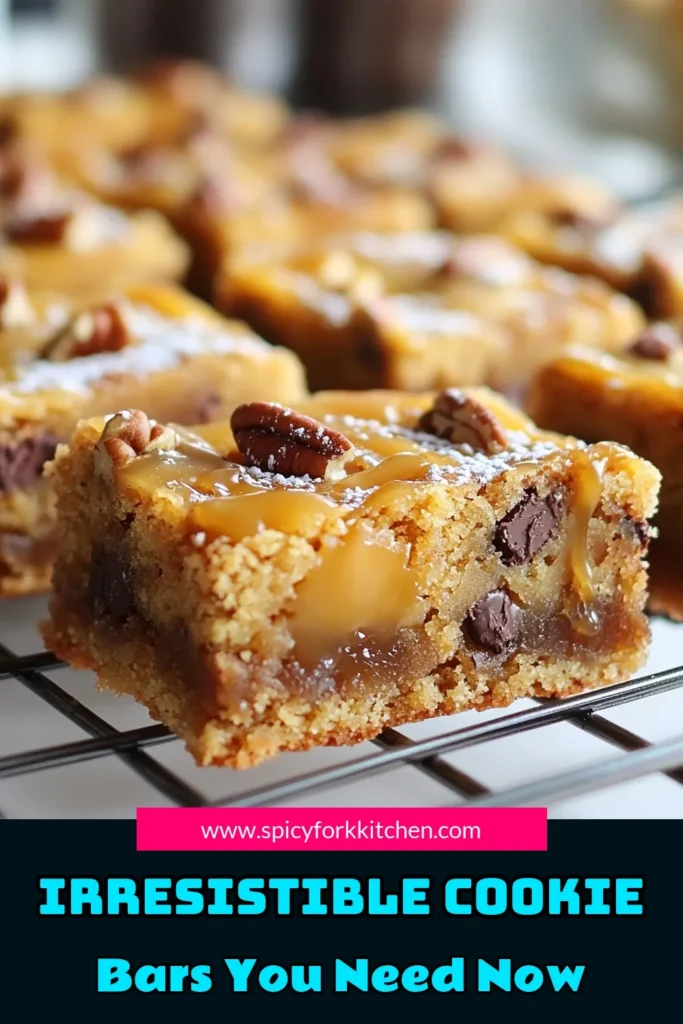 Indulge in these irresistible Knock You Naked Cookie Bars, the ultimate chocolate caramel cookie bars that are sure to please any crowd! This easy cookie bar recipe combines soft, chewy cookie layers with a decadent caramel filling. Perfect for parties or cozy nights at home, these homemade cookie bars will disappear quickly! Try this delightful recipe today and elevate your dessert game! Save this for later! #KnockYouNakedCookieBars #EasyCookieRecipe #ChocolateCaramelBars #HomemadeDesserts