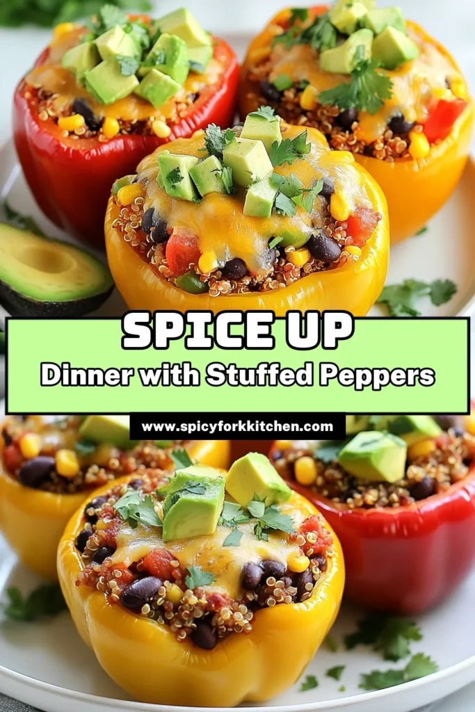Discover this delicious Mexican stuffed peppers recipe, perfect for a healthy meal. These zesty stuffed bell peppers filled with quinoa, black beans, and corn are not only nutritious but also incredibly tasty. Try these vegetarian stuffed peppers for an easy weeknight dinner or meal prep. With vibrant flavors, they're among the best healthy Mexican recipes you'll find. Click to save this recipe and enjoy a wholesome feast! #MexicanStuffedPeppers #QuinoaStuffedPeppers #HealthyRecipes #VegetarianCooking