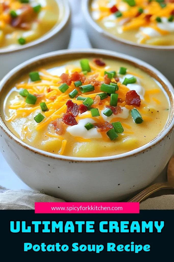 Indulge in the comforting goodness of our Crock Pot Crack Potato Soup, a creamy and flavorful delight! This Easy Potato Soup Recipe combines russet potatoes, creamy cheese, and crispy bacon for a satisfying meal. Perfect for chilly nights, this Cheddar Bacon Potato Soup will become your go-to! Explore more Slow Cooker Soup Recipes and make dinner a breeze. Save this delicious recipe for later and enjoy every spoonful! #CrockPotPotatoSoup #CreamyCrackPotatoSoup #EasyPotatoSoup #SlowCookerSoupRecipes