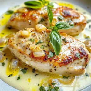 To make Whole30 Marry Me Chicken, gather these fresh and simple ingredients: - 4 boneless, skinless chicken breasts - 1 teaspoon olive oil - 1 cup coconut milk - 1 medium onion, chopped - 4 garlic cloves, minced - 1 teaspoon dried oregano - 1 teaspoon dried thyme - 1/2 teaspoon red pepper flakes (optional) - Salt and pepper to taste - Fresh basil leaves, for garnish These ingredients keep the dish tasty and healthy, fitting well within Whole30 rules. Each ingredient must be measured carefully. This ensures the flavors come together perfectly. The chicken breasts should be around six ounces each. The coconut milk provides creaminess, while the onion and garlic add depth. The dried herbs bring a classic Italian taste. Adjust the salt and pepper to fit your taste. Using fresh ingredients makes a big difference. Fresh chicken gives the best texture. Fresh herbs, like basil, add bright flavor. Fresh garlic and onion enhance the dish's aroma and taste. Always choose high-quality items when you cook. This not only improves the meal, but it also supports your body and health. {{ingredient_image_1}} First, gather your ingredients. You will need the chicken, olive oil, coconut milk, onion, garlic, herbs, and spices. Chop the onion and mince the garlic. Make sure to season the chicken breasts with salt and pepper on both sides. 1. Heat the olive oil in a large skillet over medium-high heat. 2. Once hot, add the chicken breasts. Sear them for about 5-6 minutes on each side until golden brown. 3. Remove the chicken and set it aside on a plate. 4. In the same skillet, add the chopped onion. Cook for 3-4 minutes until it softens. 5. Add the minced garlic and red pepper flakes, if using. Saut&eacute; for 1-2 minutes. 6. Pour in the coconut milk. Add the dried oregano and thyme. Stir well. 7. Bring the mixture to a gentle simmer. 8. Return the chicken to the skillet. Cover it halfway with the sauce. 9. Reduce the heat to low. Cover the skillet and let it simmer for 15-20 minutes. The chicken should reach an internal temperature of 165&deg;F. 10. Taste the sauce and adjust with more salt and pepper as needed. 11. Once done, remove the chicken and let it rest for a few minutes. 12. Slice and plate the chicken. Drizzle with the creamy sauce and garnish with fresh basil leaves. To check if the chicken is done, use a meat thermometer. Insert it into the thickest part of the chicken. It should read 165&deg;F. If you don&rsquo;t have a thermometer, cut into the chicken. The meat should be white and juices should run clear. If it&rsquo;s still pink, cook it a bit longer. Always rest the chicken before slicing for juiciness. To boost the flavor of Whole30 Marry Me Chicken, try adding a splash of lemon juice. It brings a nice brightness to the dish. Fresh herbs, like thyme and basil, also add depth. If you like heat, increase the red pepper flakes. This adds a kick and makes each bite pop. One common mistake is overcooking the chicken. Keep an eye on the internal temperature; it should reach 165&deg;F. Another mistake is not seasoning enough. Make sure to season each layer, from the chicken to the sauce. Skipping the resting time after cooking can also dry out the chicken. Letting it rest keeps the juices inside. Use a large skillet for even cooking. A heavy-bottomed skillet is best for browning the chicken. A meat thermometer helps ensure perfect doneness. For easy serving, have a sharp knife ready to slice the chicken. A wooden spoon is great for mixing the sauce without scratching your skillet. Pro Tips Use Fresh Herbs: Fresh basil adds a vibrant flavor that dried herbs can't match, so consider using it for garnish as a finishing touch. Let Chicken Rest: Allowing the chicken to rest after cooking helps retain its juices, ensuring each bite is tender and flavorful. Adjust Coconut Milk: If you prefer a thicker sauce, let the coconut milk reduce a bit longer on the heat, stirring occasionally to prevent sticking. Customize Spice Level: Feel free to adjust the amount of red pepper flakes based on your spice tolerance; you can also omit it for a milder dish. {{image_2}} You can swap ingredients to fit your taste. For instance, try using chicken thighs instead of breasts. Thighs add more flavor and stay juicy. You can also change the coconut milk to almond milk for a lighter sauce. If you like spice, add more red pepper flakes or fresh chili. For more depth, use fresh herbs like rosemary or parsley. These simple changes can make the dish your own. Incorporating seasonal veggies can boost nutrition and flavor. During summer, add zucchini or bell peppers. In fall, butternut squash or Brussels sprouts work well. You can saut&eacute; the veggies before adding the chicken back to the pan. This adds color and makes the meal more hearty. Plus, it&rsquo;s a great way to eat more veggies. Serve Whole30 Marry Me Chicken with a side of cauliflower rice or zucchini noodles. These options keep the meal light and healthy. You can also pair it with a fresh salad for crunch. A simple arugula salad with lemon dressing complements the creamy sauce well. For a heartier meal, serve it with sweet potato mash. This adds a nice sweetness and makes it very filling. To keep your Whole30 Marry Me Chicken fresh, let it cool first. Place the chicken and sauce in an airtight container. Store it in the fridge for up to 4 days. Make sure it&rsquo;s sealed well to prevent any odors from other foods. You can freeze this dish if you want to save it for later. Place the cooled chicken and sauce in a freezer-safe bag or container. It can last up to 3 months in the freezer. Label the bag with the date so you know when to use it. When you&rsquo;re ready to eat the leftovers, thaw them in the fridge overnight. For best results, reheat the chicken in a skillet over low heat. Add a bit of water or broth to keep it moist. You can also use the microwave, but be careful not to dry it out. Heat in short bursts, stirring in between. Enjoy your tasty meal! Whole30 Marry Me Chicken is a tasty dish made with chicken breasts, coconut milk, and spices. It&rsquo;s creamy and full of flavor. This dish follows the Whole30 rules, which means no grains, sugar, or dairy. It is perfect for a special meal or a weeknight dinner. Yes, you can! While chicken is the star, you can try other meats. Turkey or pork tenderloin works well too. Just make sure to adjust the cooking time for different proteins. Always ensure the meat reaches 165&deg;F for safety. This recipe is already dairy-free thanks to coconut milk. It gives a rich, creamy taste without dairy. If you want more creaminess, add more coconut milk or use cashew cream. Both will keep your meal Whole30 compliant and delicious. This blog post covered how to make Whole30-compliant Marry Me Chicken. We discussed the best fresh ingredients, measured precisely for flavor. I provided clear steps for cooking, along with tips to check the doneness. You learned ways to customize the dish and avoid common mistakes. Storing leftovers properly and reheating them was also shared. Overall, this recipe is a great fit for anyone on Whole30. Enjoy creating your own version and making it your own!