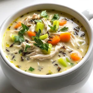 Creamy Chicken & Wild Rice Soup Slow Cooker Delight