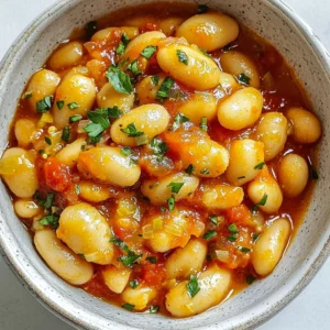 - 2 cups butter beans, soaked overnight and drained - 1 medium onion, finely chopped - 3 cloves garlic, minced - 1 can (14 oz) diced tomatoes (with juice) - 1 tablespoon tomato paste - 1 teaspoon smoked paprika - 1 teaspoon ground cumin - 1 teaspoon dried oregano - &frac12; teaspoon cayenne pepper (optional, for heat) - 4 cups vegetable broth - 2 tablespoons olive oil - Salt and pepper to taste - Fresh parsley, chopped (for garnish) Gather these ingredients to create a cozy dish. Butter beans are the star here. They are creamy and filling. Soaking them overnight makes them soft. This helps them cook faster and taste better. Chop the onion finely. This adds a sweet flavor as it cooks. Minced garlic will give your dish a nice aroma. Diced tomatoes add moisture and tanginess. Tomato paste enhances the sauce's richness. Spices are key to bringing flavor. Smoked paprika adds a warm depth. Ground cumin gives an earthy taste. Dried oregano brings a hint of freshness. Cayenne pepper is optional for those who love heat. Vegetable broth adds warmth to your dish. Olive oil is perfect for saut&eacute;ing. Finally, salt and pepper balance all the flavors. Fresh parsley is great for a pop of color. With these ingredients, you can create a dish that warms the heart. {{ingredient_image_1}} - Saut&eacute;ing the Onion and Garlic: Start with a large pot. Heat the olive oil over medium heat. Add the finely chopped onion. Saut&eacute; until it becomes soft and clear, about five minutes. Next, stir in the minced garlic. Cook for one more minute until it smells great. - Combining Ingredients: Now, add in the diced tomatoes, including their juice. Mix in the tomato paste, smoked paprika, cumin, oregano, cayenne pepper, salt, and pepper. Stir everything well to blend the flavors. - Boiling and Simmering: Pour in the vegetable broth. Bring the mixture to a boil. Once it boils, add the soaked butter beans. Lower the heat and cover the pot. Let it simmer for 45 minutes to one hour, or until the beans are soft. Stir now and then. If it looks dry, add more broth or water. - Time Management for Cooking Butter Beans: The total cooking time is about one hour and ten minutes. You spend about ten minutes prepping and the rest cooking. This timing helps the beans absorb all the flavors. - Tips for Simmering: Keep the heat low when simmering. This gentle cooking helps the beans become tender. Stir occasionally to stop them from sticking to the pot. - Adjusting Seasoning: After the beans are soft, taste the dish. You might want to add more salt or pepper. Adjust to your liking. - Garnishing with Parsley: Serve the butter beans hot. Sprinkle fresh chopped parsley on top. This adds color and a fresh taste. Enjoy your meal! - Avoiding Overcooking the Beans: Soak your butter beans overnight. This helps them cook evenly. Cook them gently. Check them after 45 minutes. They should be soft but firm. If they are mushy, you have overcooked them. - Ensuring Proper Flavor Balance: Use fresh ingredients for the best taste. The onion and garlic add depth. The spices like smoked paprika and cumin give warmth. Taste as you go. Adjust salt and pepper as needed to enhance flavors. - Ideal Pairings with Butter Beans: Marry Me Butter Beans go well with crusty bread. The bread helps soak up the sauce. A side salad adds freshness and crunch. Try a simple green salad with lemon dressing. - Recommended Side Dishes: Serve with rice for a filling meal. Roasted vegetables also complement the beans. Grilled corn on the cob adds a sweet touch. These sides balance the rich flavors of the dish. - Adding Protein for a Hearty Meal: For extra protein, add cooked sausage or chicken. You can also stir in canned chickpeas. These options make the dish more filling without losing flavor. - Spicy Alterations with Additional Peppers: Want some heat? Add chopped jalape&ntilde;os or crushed red pepper. You can also use a splash of hot sauce. This makes the dish spicy and exciting. Adjust to your taste preference. These tips will help you create a delicious and satisfying meal every time! Pro Tips Soaking Beans: For best results, soak the butter beans overnight to help them cook evenly and reduce cooking time. Flavor Boost: Add a bay leaf or a sprig of thyme while simmering for an extra layer of flavor. Adjusting Consistency: If you prefer a creamier texture, mash a portion of the beans with a fork before serving. Storage Tips: Store leftovers in an airtight container in the fridge for up to 3 days, or freeze for longer preservation. {{image_2}} Best Practices for Refrigeration After enjoying Marry Me Butter Beans, store any leftovers in an airtight container. Make sure to let the beans cool down first. Place them in the fridge within two hours of cooking. They will stay good for three to five days. Always check for any strange smells or colors before eating. How to Freeze Butter Beans For longer storage, you can freeze the butter beans. First, let them cool completely. Then, scoop them into freezer-safe bags or containers. Press out as much air as possible to avoid freezer burn. Label the bags with the date. These beans can last for up to three months in the freezer. When ready to eat, thaw them overnight in the fridge. Tips for Microwaving To reheat in the microwave, place a serving in a bowl. Cover it with a damp paper towel to keep moisture in. Heat on high for about two to three minutes. Stir halfway through for even heating. If they seem dry, add a splash of vegetable broth. Stovetop Reheating Strategies For stovetop reheating, pour the butter beans into a pot. Add a little water or broth to keep them moist. Heat on low, stirring often, until they are hot. This method helps keep the texture nice and creamy. Enjoy your comforting dish just like the first time! Breakdown per Serving One serving of Marry Me Butter Beans has about 300 calories. This makes it a filling choice for lunch or dinner. Each serving provides a good mix of protein, fiber, and healthy fats. Health Benefits of Butter Beans Butter beans are rich in nutrients. They are high in fiber, which helps digestion. They also provide protein, aiding muscle growth. Plus, they contain important vitamins like B vitamins. These vitamins help with energy and metabolism. Eating butter beans supports heart health due to their low fat content. Vegetarian and Vegan Friendliness This dish is perfect for vegetarians and vegans. It contains no meat or animal products. You can enjoy it without worry. It fits well into a plant-based diet. Gluten-Free Options Marry Me Butter Beans is naturally gluten-free. None of the ingredients contain gluten. You can serve it to those with gluten sensitivities. This makes it a great option for everyone at your table. What are butter beans? Butter beans are large, creamy beans. They have a rich, buttery taste. These beans are often used in soups and stews. They are high in fiber and protein, making them great for a healthy diet. Can I use canned butter beans instead? Yes, you can use canned butter beans. They save time and are ready to eat. Just rinse and drain them before using. Reduce the cooking time since they are already cooked. How long do butter beans take to cook? Dried butter beans take about 45 minutes to 1 hour to cook. Soaking them overnight helps speed up the cooking. If you use canned beans, they only need to be heated through. What can I substitute for vegetable broth? You can use chicken broth or water instead of vegetable broth. Both will work well. For more flavor, add herbs or spices to your liquid. Can I make this recipe in a slow cooker? Yes, you can make this recipe in a slow cooker. Combine all the ingredients and cook on low for 6 to 8 hours. This method allows the flavors to blend nicely. How do I adjust the spice level? To adjust the spice level, add more or less cayenne pepper. You can also add fresh peppers for more heat. For a milder dish, skip the cayenne altogether. This post covered key aspects of cooking with butter beans. We explored the ingredients and provided simple steps for preparation. You learned tips for cooking and serving, along with storage advice. The nutritional value highlights the health benefits of butter beans. Remember, cooking is fun and allows for creativity. Don&rsquo;t hesitate to experiment with flavors and ingredients. Enjoy the process and your delicious meals!