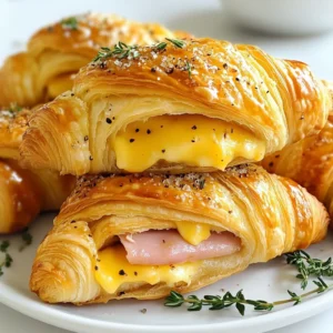 Baked Ham and Cheese Croissants Simple and Tasty Treat
