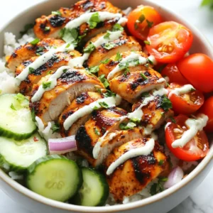 Savory Chicken Shawarma Rice Bowls Quick and Easy Recipe