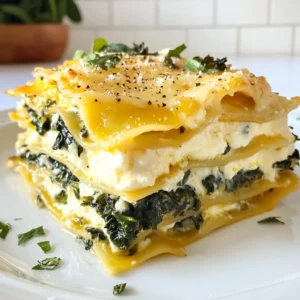 White Lasagna with Garlicky Greens Tasty Layered Dish