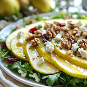 Pear Walnut Salad Fresh and Flavorful Delight