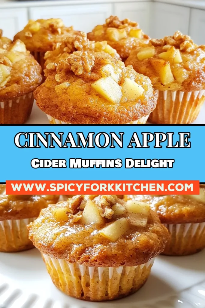 Indulge in the warm flavors of fall with these delightful Cinnamon Apple Cider Muffins! This easy apple muffin recipe combines the sweetness of apple cider with spiced muffins filled with apples. Perfect for your fall baking recipes, these muffins are a must-try. Enjoy them fresh out of the oven and make your kitchen smell heavenly! Don’t miss out—save this apple cider muffin recipe for a cozy treat! #AppleCiderMuffins #FallBaking #EasyAppleMuffins #SpicedMuffins