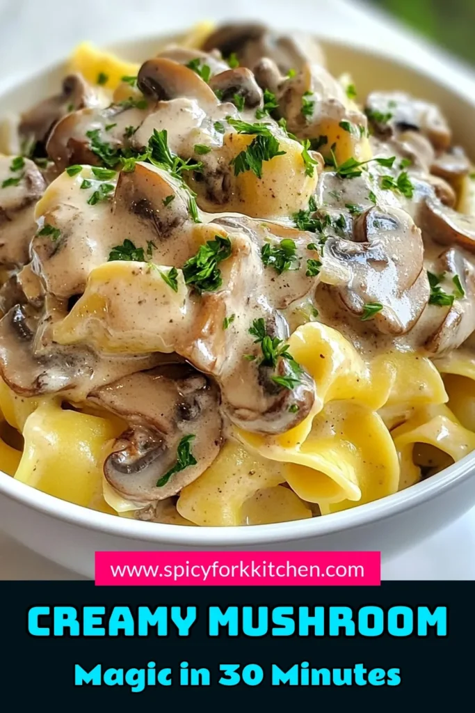 Enjoy a delicious and comforting meal with this Creamy Mushroom Stroganoff recipe! Perfect for busy weeknights, this Easy Stroganoff with noodles can be made vegan or vegetarian, featuring mixed mushrooms and creamy goodness. Try this Homemade Mushroom Stroganoff for a delightful twist on a classic dish. Gather your ingredients and get cooking! Save this Vegan Mushroom Stroganoff for your next family dinner! #MushroomStroganoff #VeganRecipes #EasyDinner #VegetarianCooking