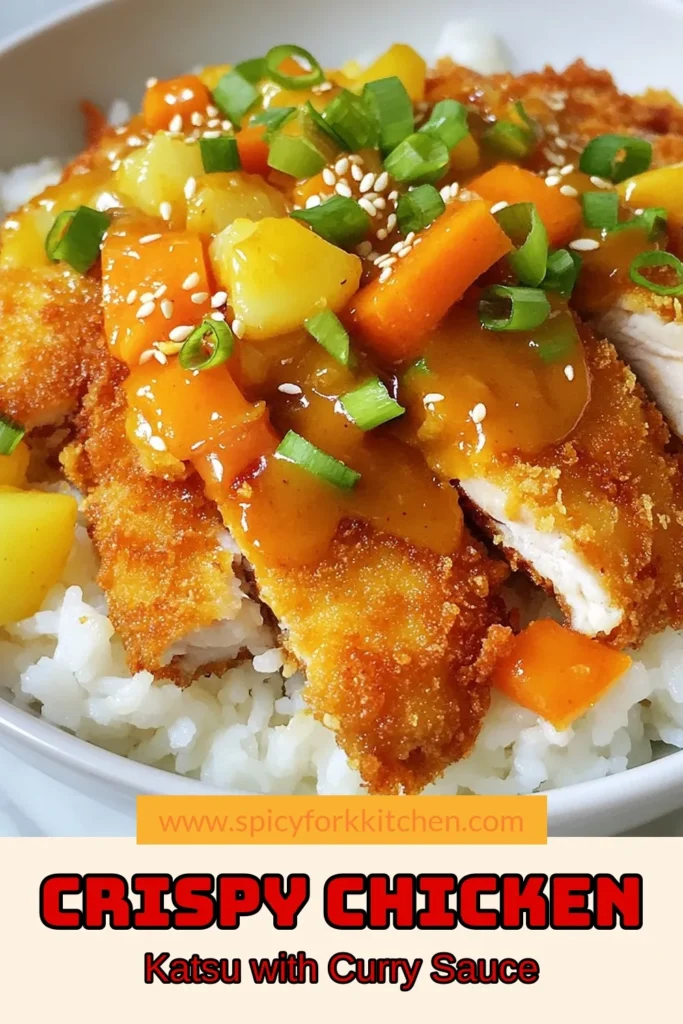 Enjoy the flavors of Japan with this Crispy Chicken Katsu Curry! This chicken katsu recipe is a delightful fusion of crunchy panko chicken and rich Japanese curry sauce. Discover how to make katsu curry that's perfect over rice and packed with vegetables. If you love comfort food, this is a must-try. Don’t miss out—save this recipe for your next dinner! #ChickenKatsu #JapaneseCurry #PankoChickenCurry #ComfortFood