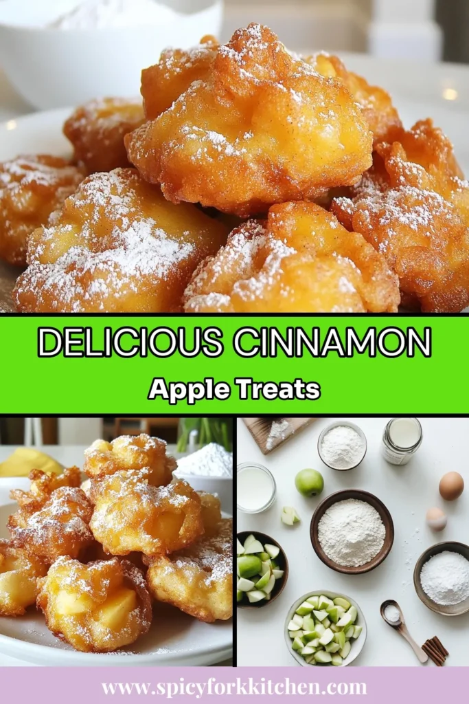 Indulge in the delightful taste of homemade apple fritters with this easy apple fritters recipe. These delicious cinnamon apple fritters are a perfect dessert with apples, featuring a crispy exterior and a tender, fruity interior. Deep-fried to perfection, these apple snacks are sure to be a hit. Get the full recipe and treat yourself today! Save and try this irresistible dessert! #CinnamonAppleFritters #HomemadeAppleFritters #EasyAppleFrittersRecipe #DeepFriedAppleSnacks