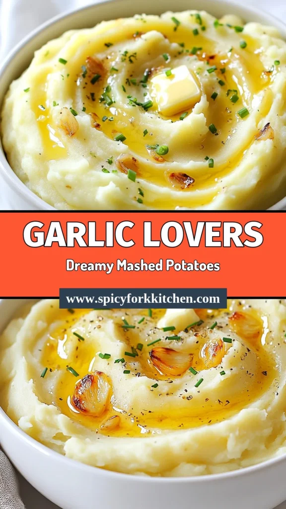 Indulge in the ultimate comfort food with these roasted garlic mashed potatoes. This creamy mashed potatoes recipe features Yukon Gold potatoes for a rich texture, enhanced with roasted garlic and a touch of chives. Perfect for any occasion, these easy mashed potatoes with garlic are sure to impress. Try this delicious garlic mashed potatoes with chives recipe today and elevate your side dish game! Save this recipe for your next meal! #GarlicMashedPotatoes #ComfortFood #YukonGoldPotatoes #MashedPotatoesRecipe