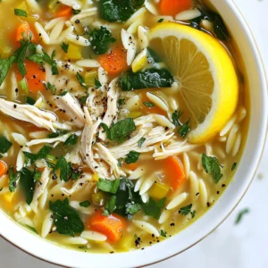 Lemon Chicken Orzo Soup Simple and Comforting Meal