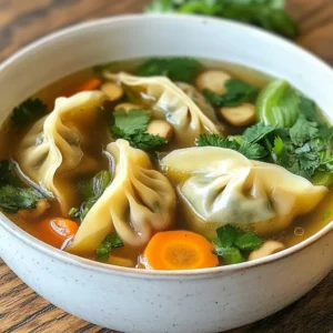 Comforting Gyoza Soup Warm and Inviting Recipe