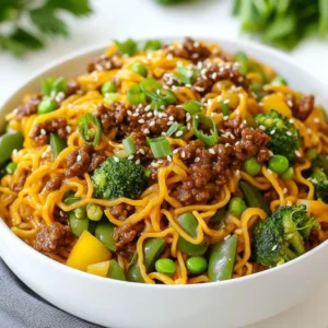 Mongolian Ground Beef Noodles Flavorful Meal Made Easy