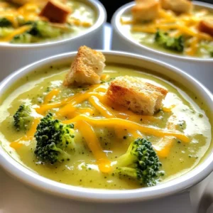 Easy Broccoli Cheddar Soup Simple and Creamy Recipe