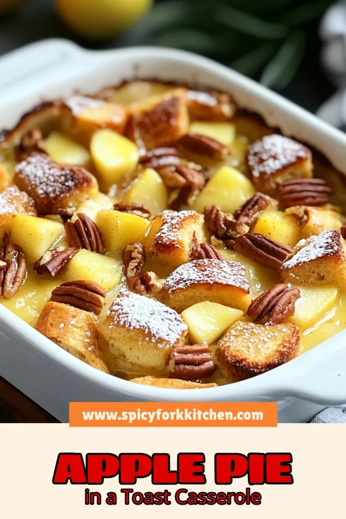 Indulge in the ultimate comfort food with this Apple Pie French Toast Casserole! This easy apple casserole recipe features brioche bread and warm cinnamon for a delightful baked French toast experience. Perfect for breakfast or brunch, this Cinnamon Apple French Toast will impress your family and friends. Ready to try this delicious dish? Save and share for later! #ApplePieFrenchToast #BriocheBread #EasyCasserole #BakedFrenchToast