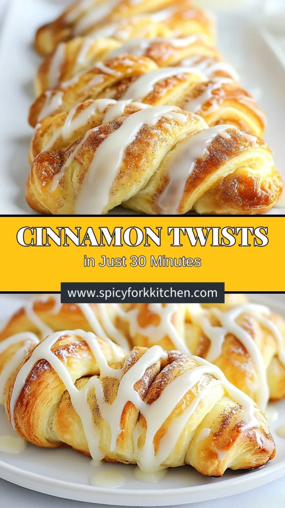 Indulge in these delicious Crescent Roll Cinnamon Twists, an easy cinnamon twists recipe that will become your new go-to quick dessert recipe. Perfect for family gatherings or just a sweet treat at home, these cinnamon sugar twists are a breeze to make! With minimal ingredients and simple steps, you'll have a crowd-pleaser in no time. Save this recipe and impress your friends! #CrescentRollRecipes #CinnamonSugarTwists #QuickDessert #EasyCinnamonTwists